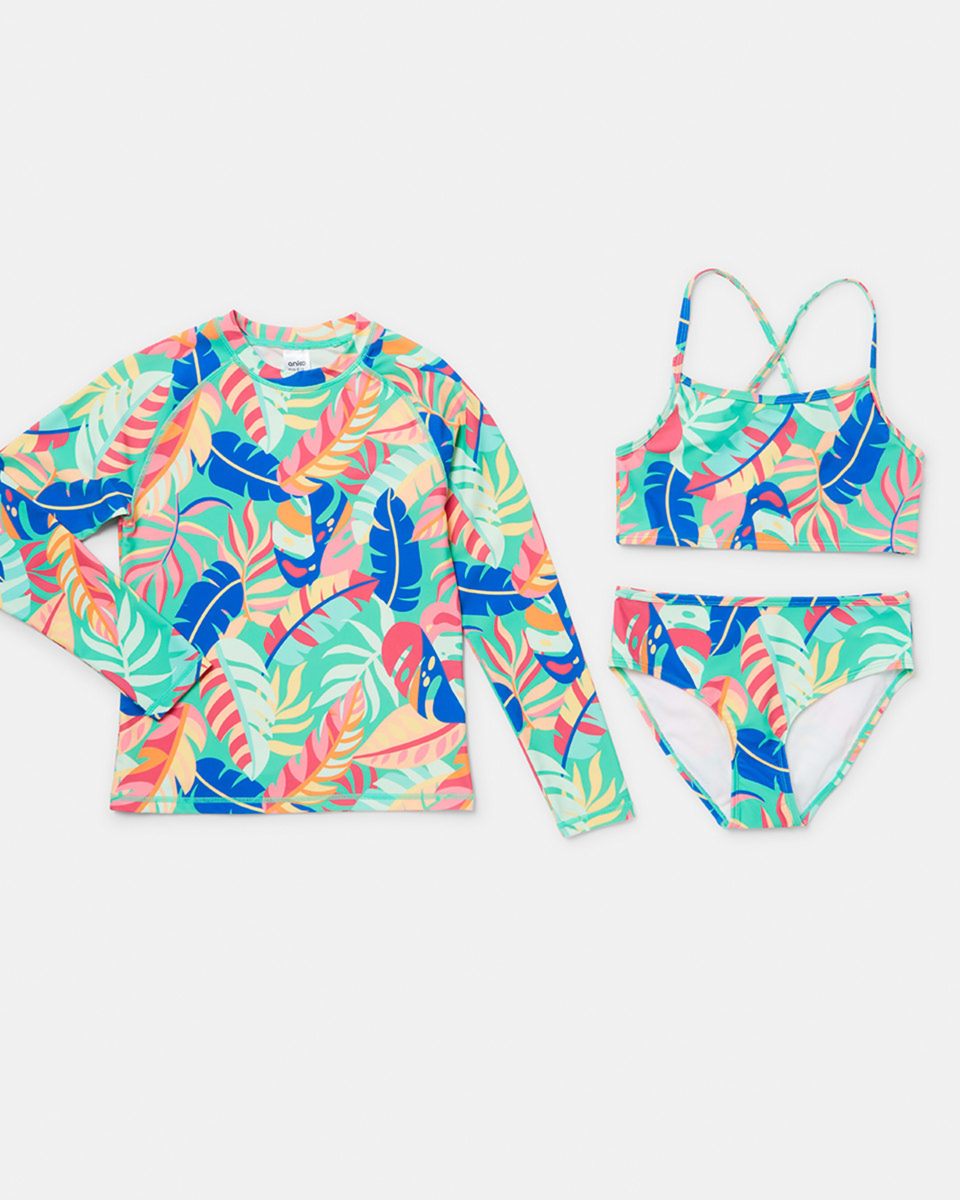 3 Piece Rashie Swim Set Kmart