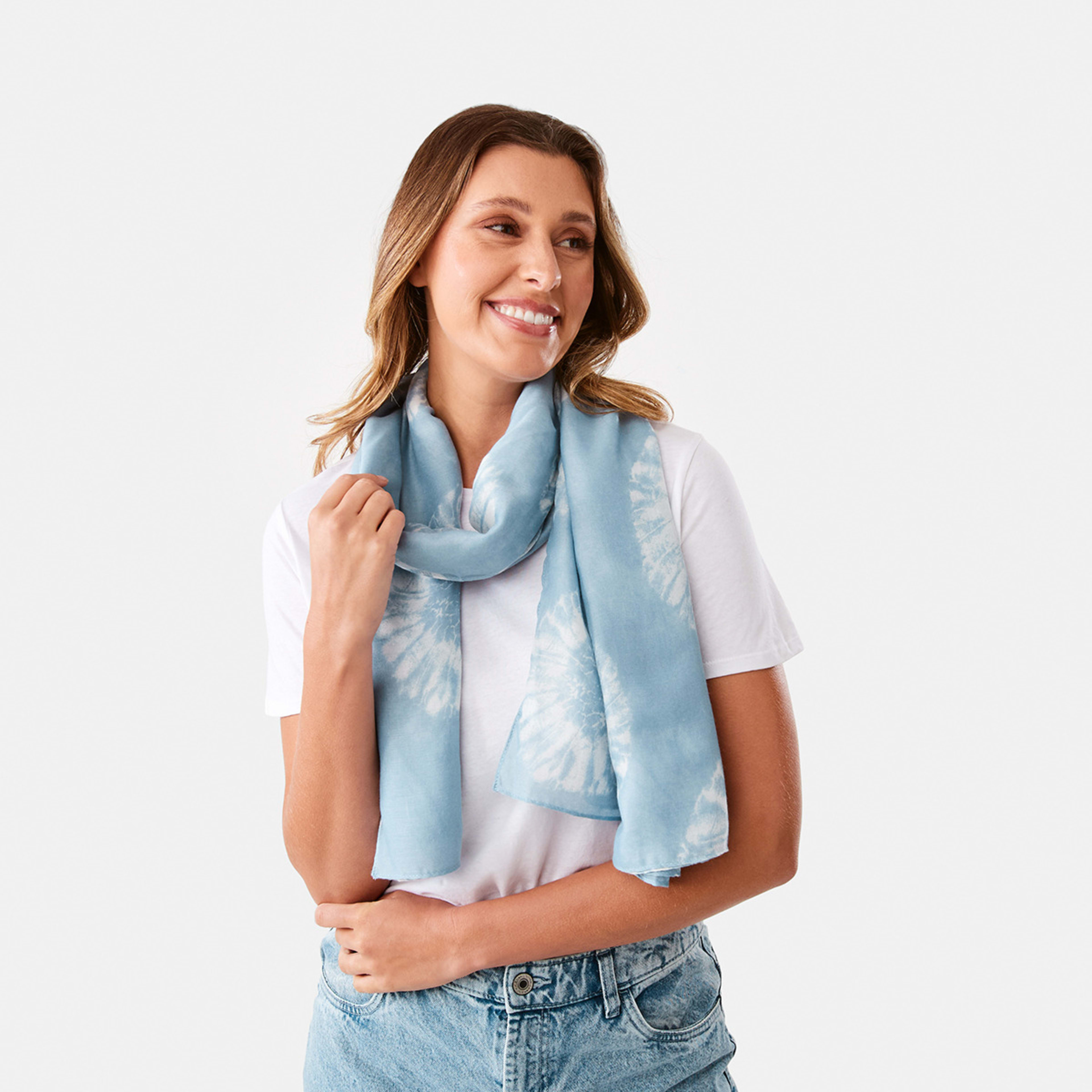 3 Large Lightweight Scarf Shibori, 3 of 3