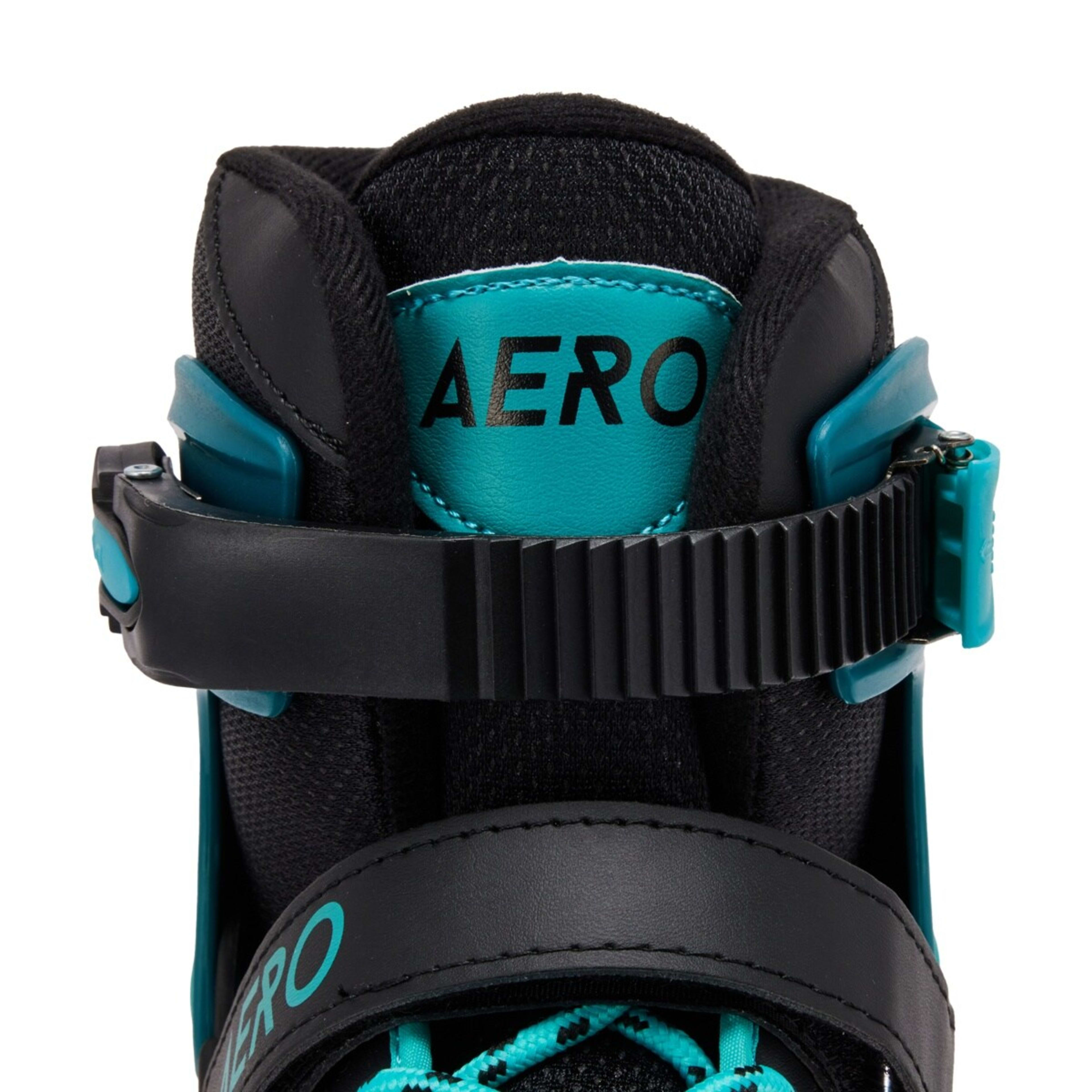 6 Inline Skates - Black and Teal, Size 5 to 7, 6 of 7