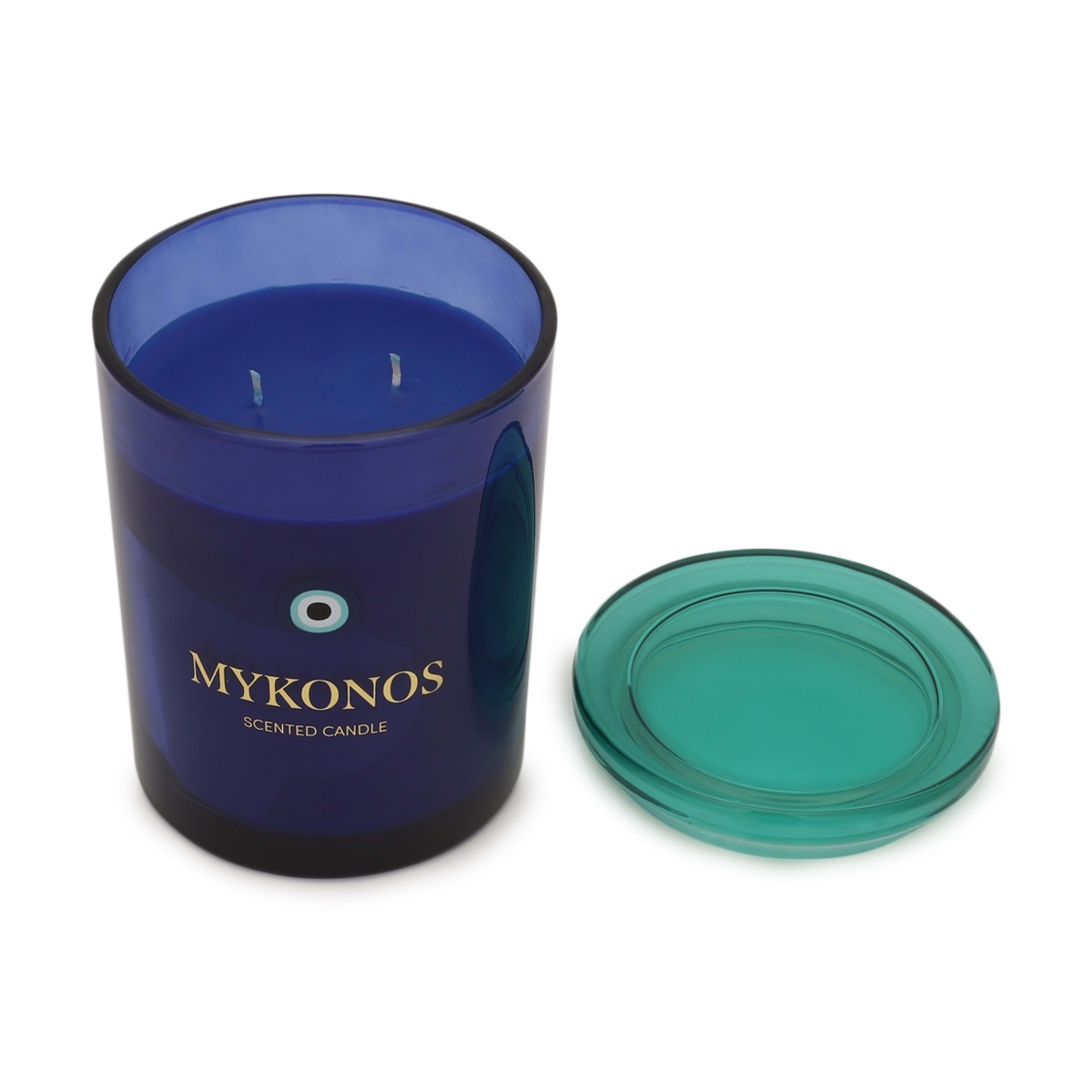 2 Mykonos Glass Candle, 2 of 6