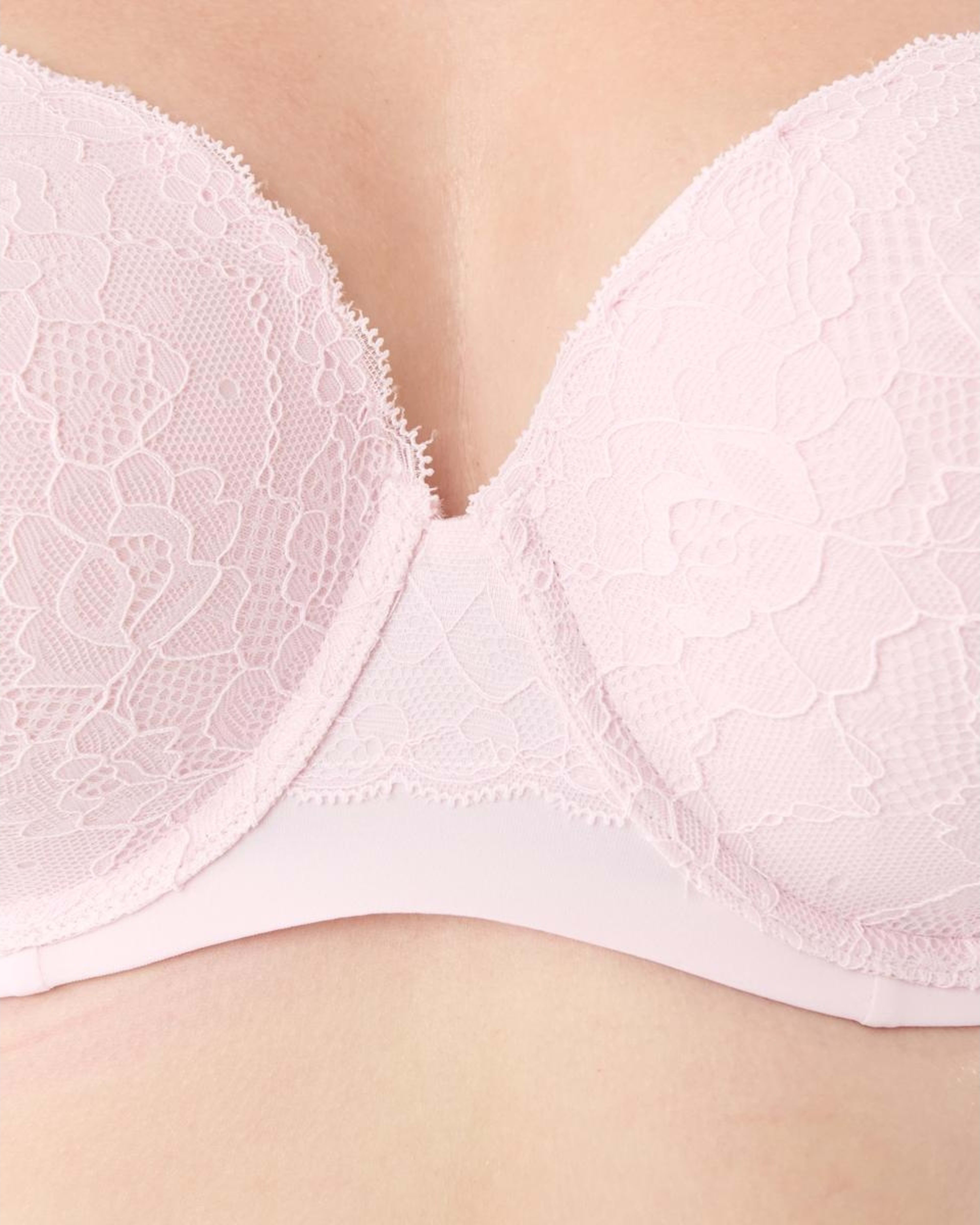 5 Full Figure Lace T-Shirt Bra Bllet Pink, 5 of 6