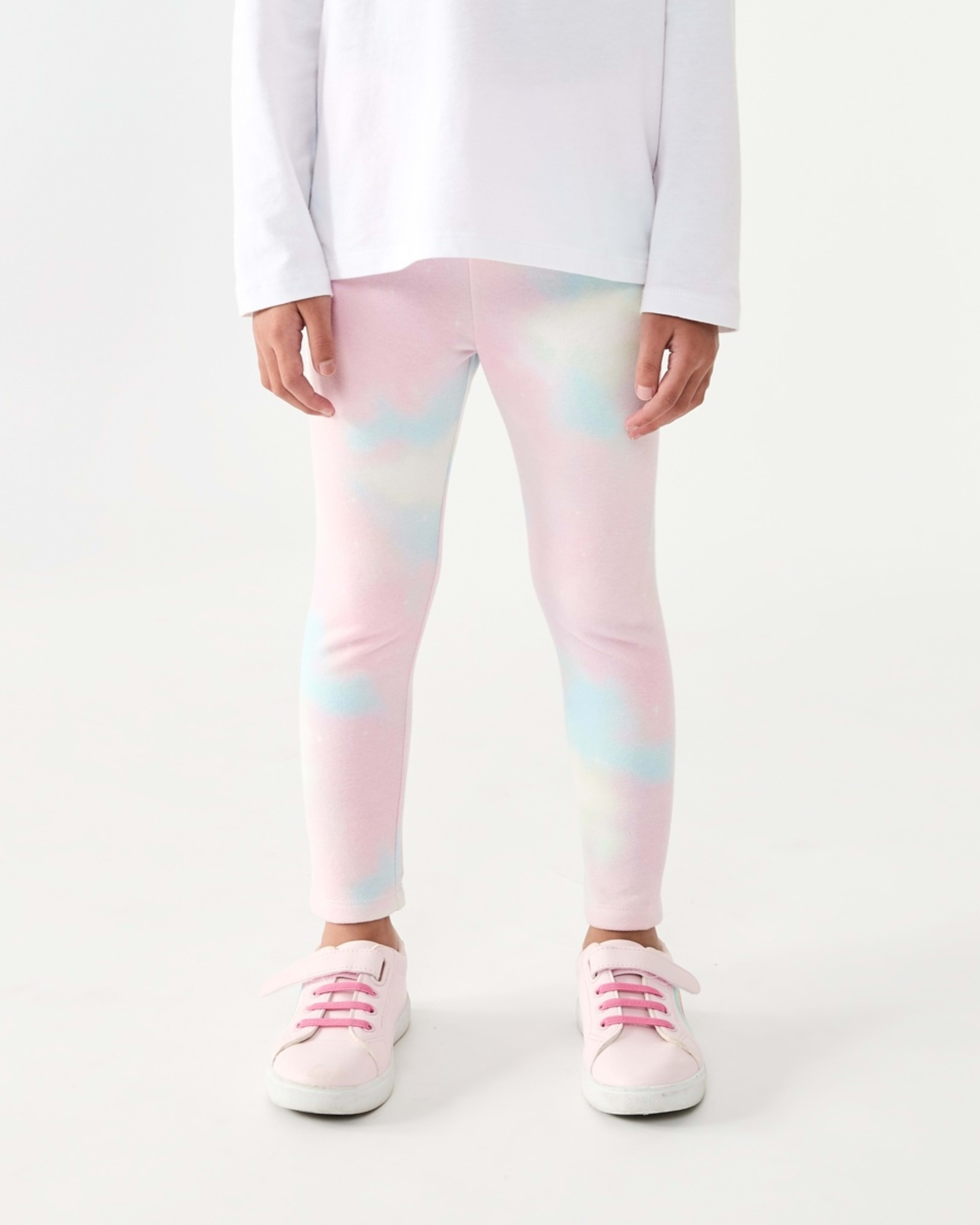 1 Fleecy Lined Leggings Galaxy, 1 of 8