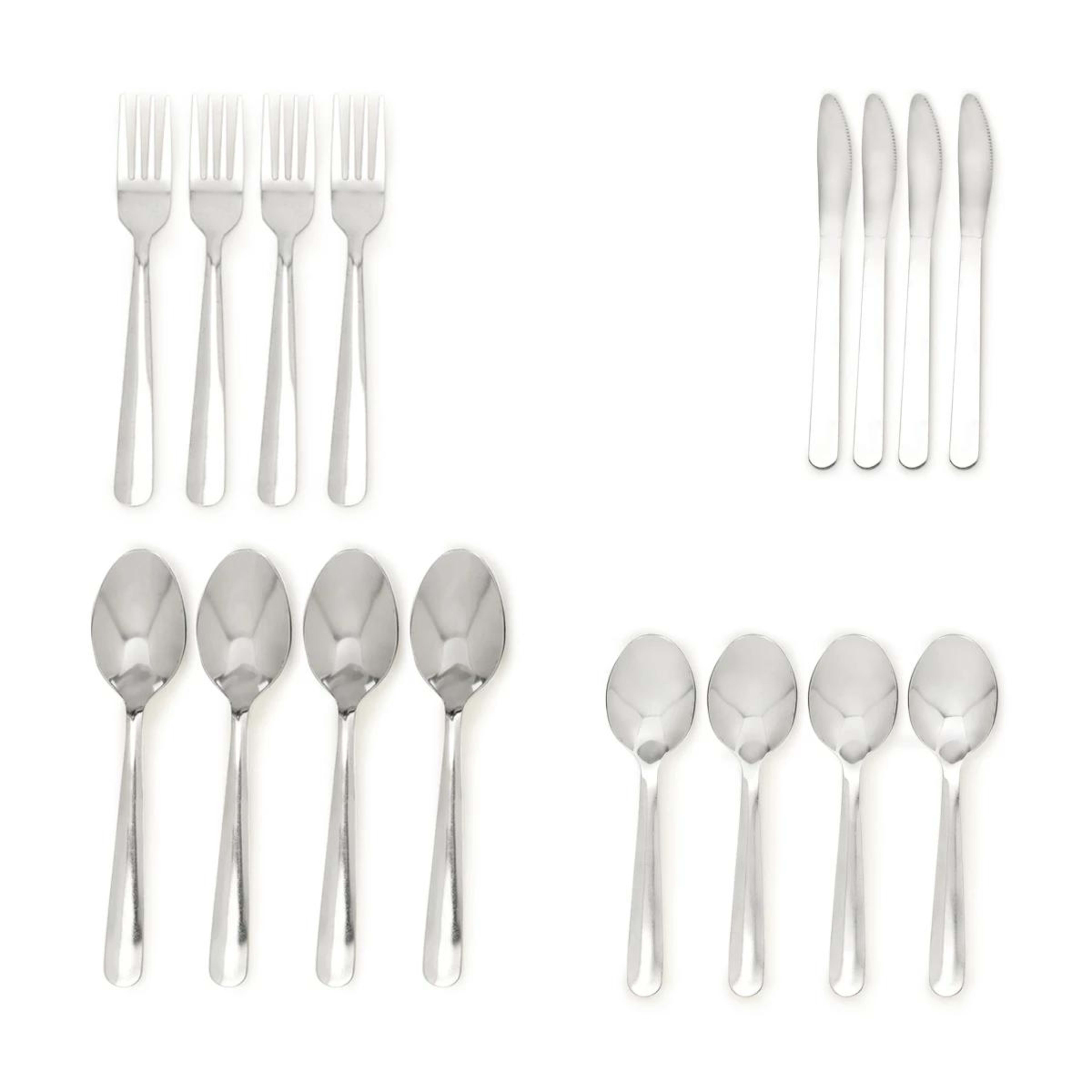 4 16 Piece Stainless Steel Cutlery Set, 4 of 6