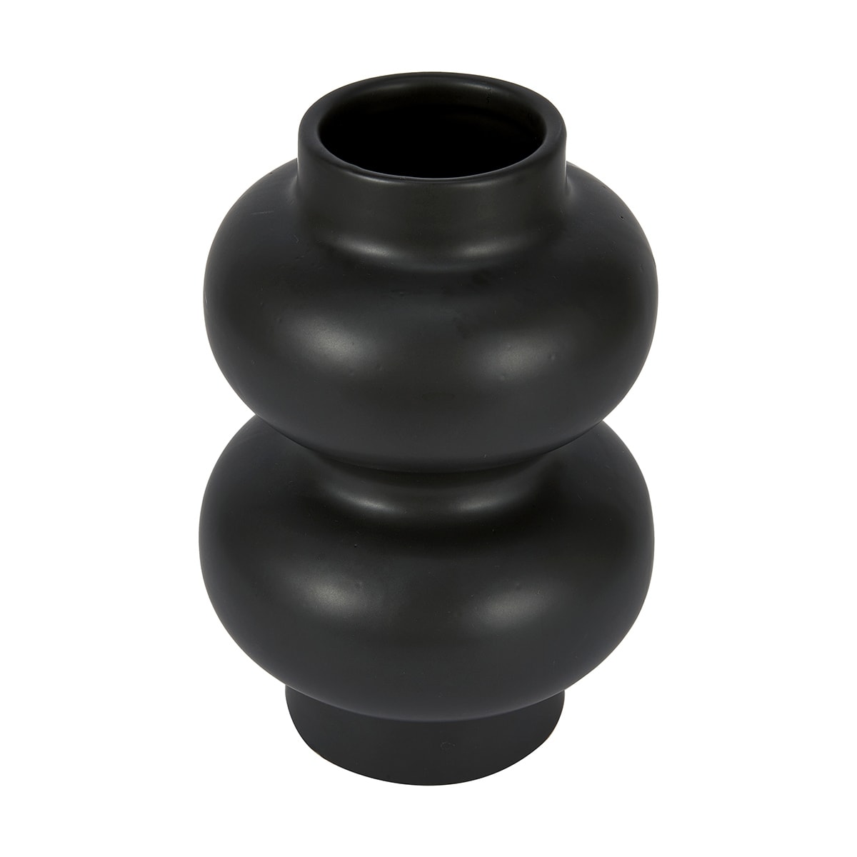 Stacked Black Vase Kmart