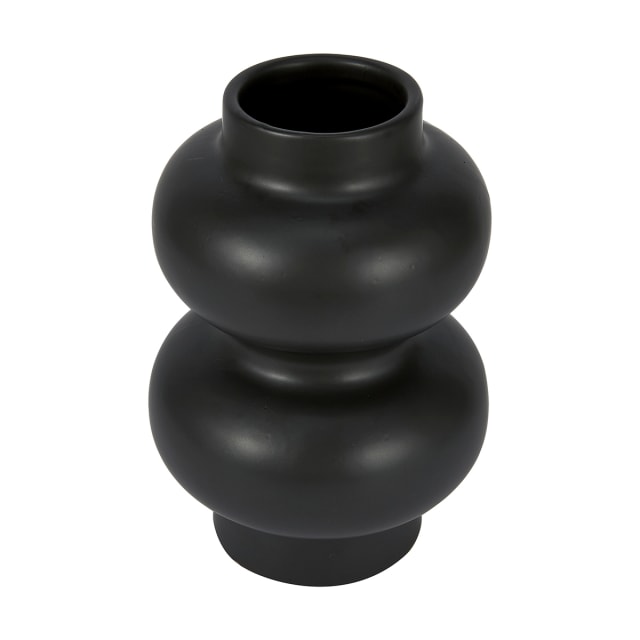 Stacked Black Vase Kmart