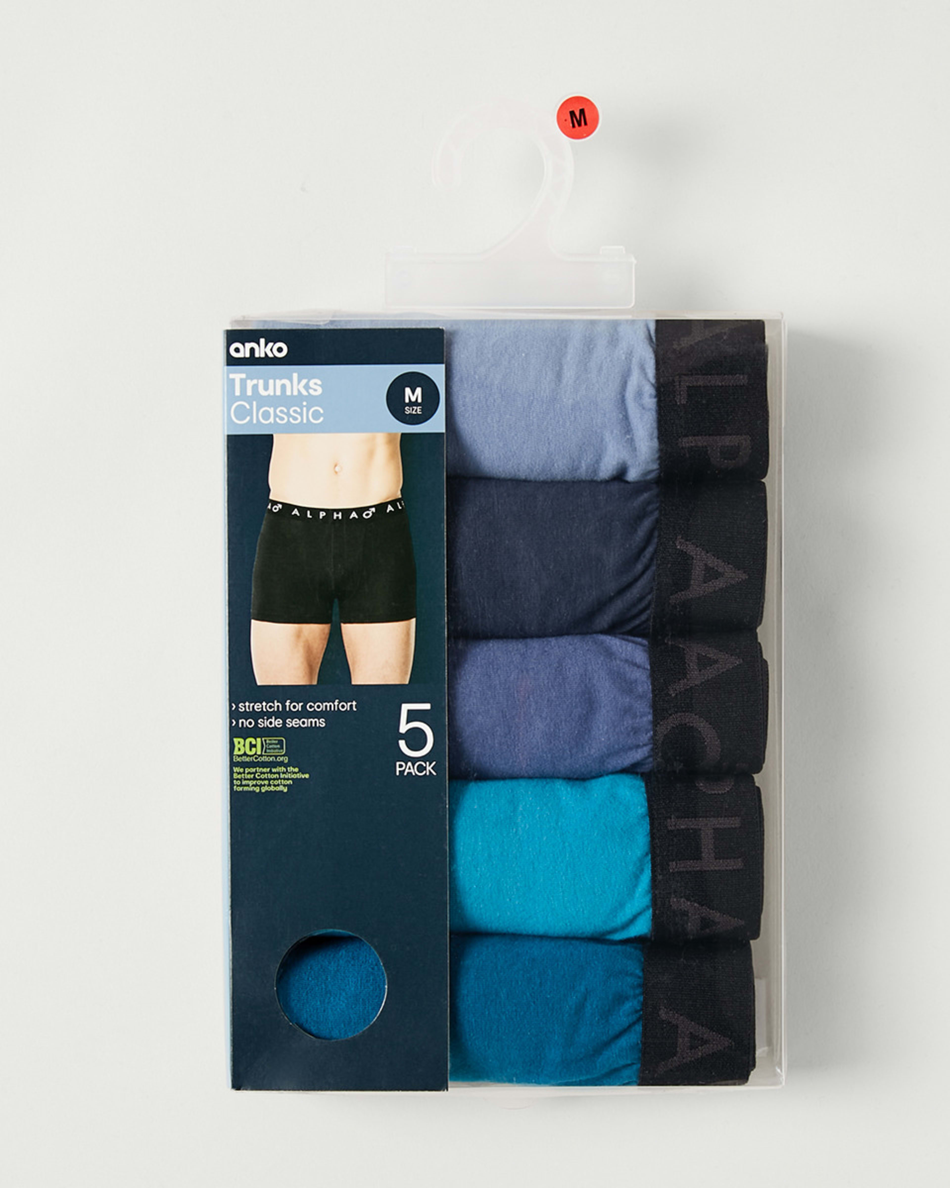 10 5 Pack Plain Trunks TURQUOISE BLUE, 10 of 10