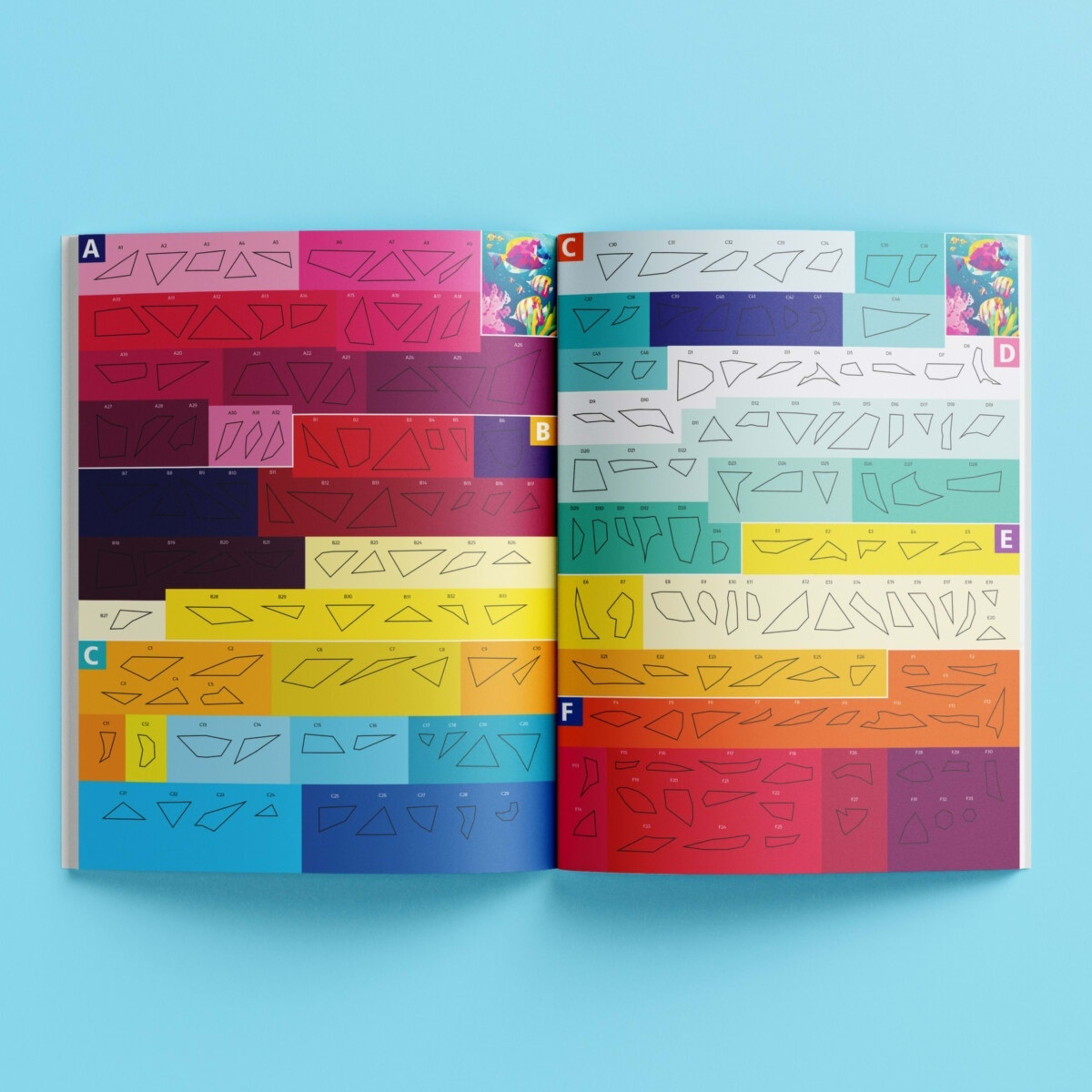 5 Kaleidoscope Sticker Mosaics: Neon Ocean - Book​, 5 of 6