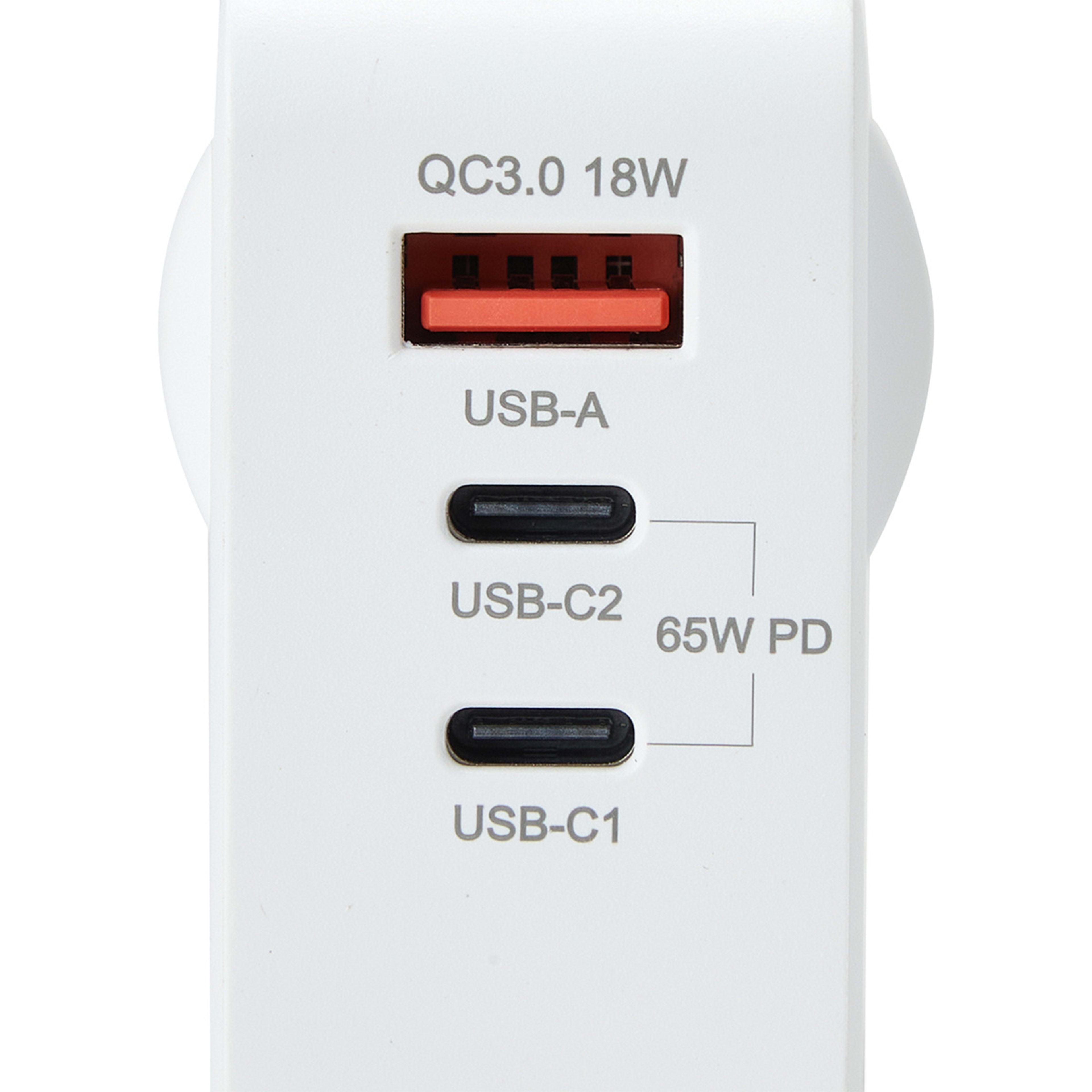 65W Laptop Charger White Kmart