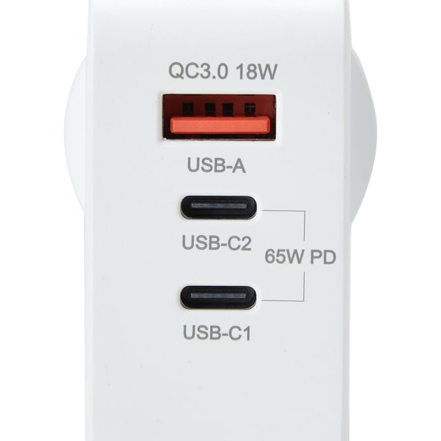 65W Laptop Charger White Kmart