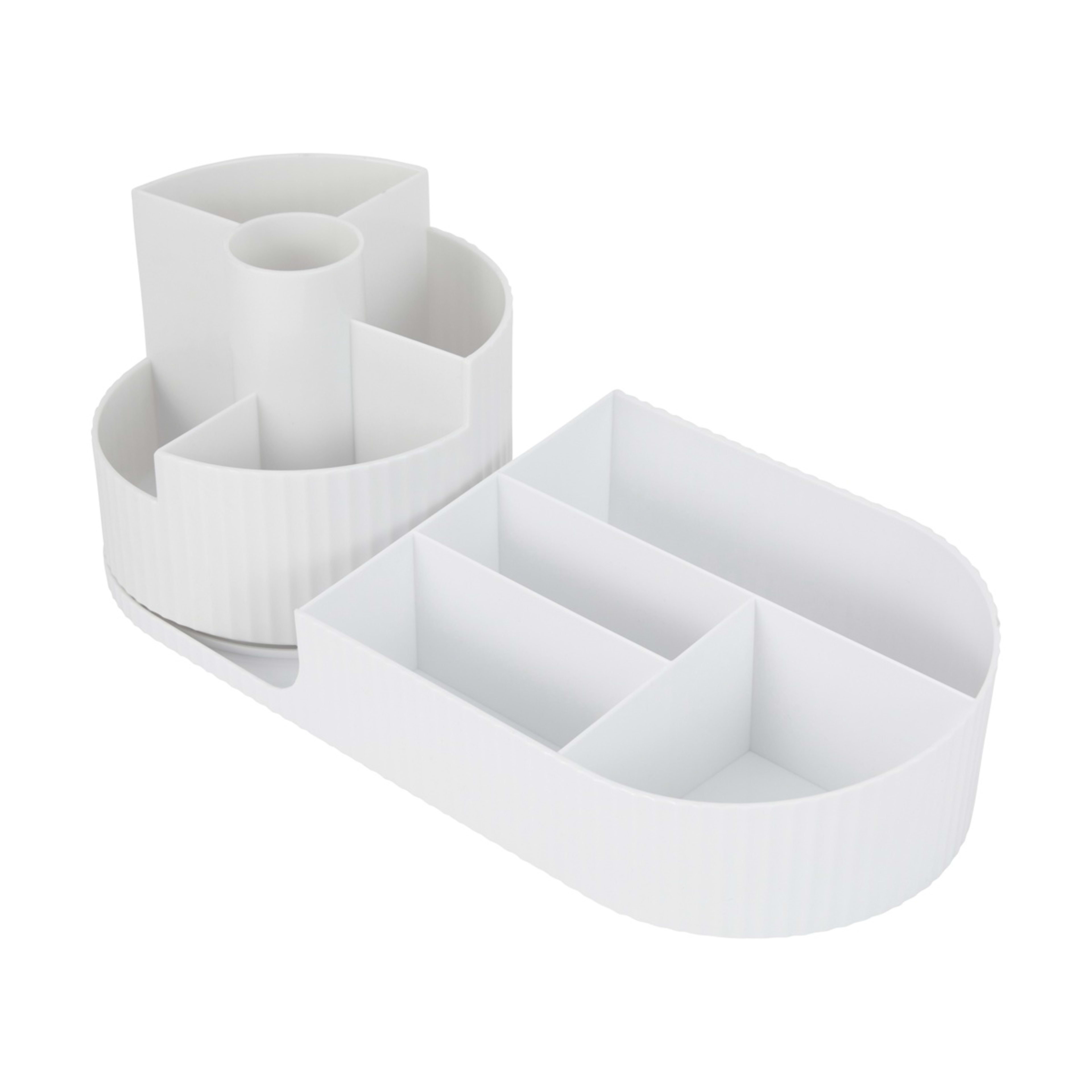 1 Rotating Desk Organiser - White