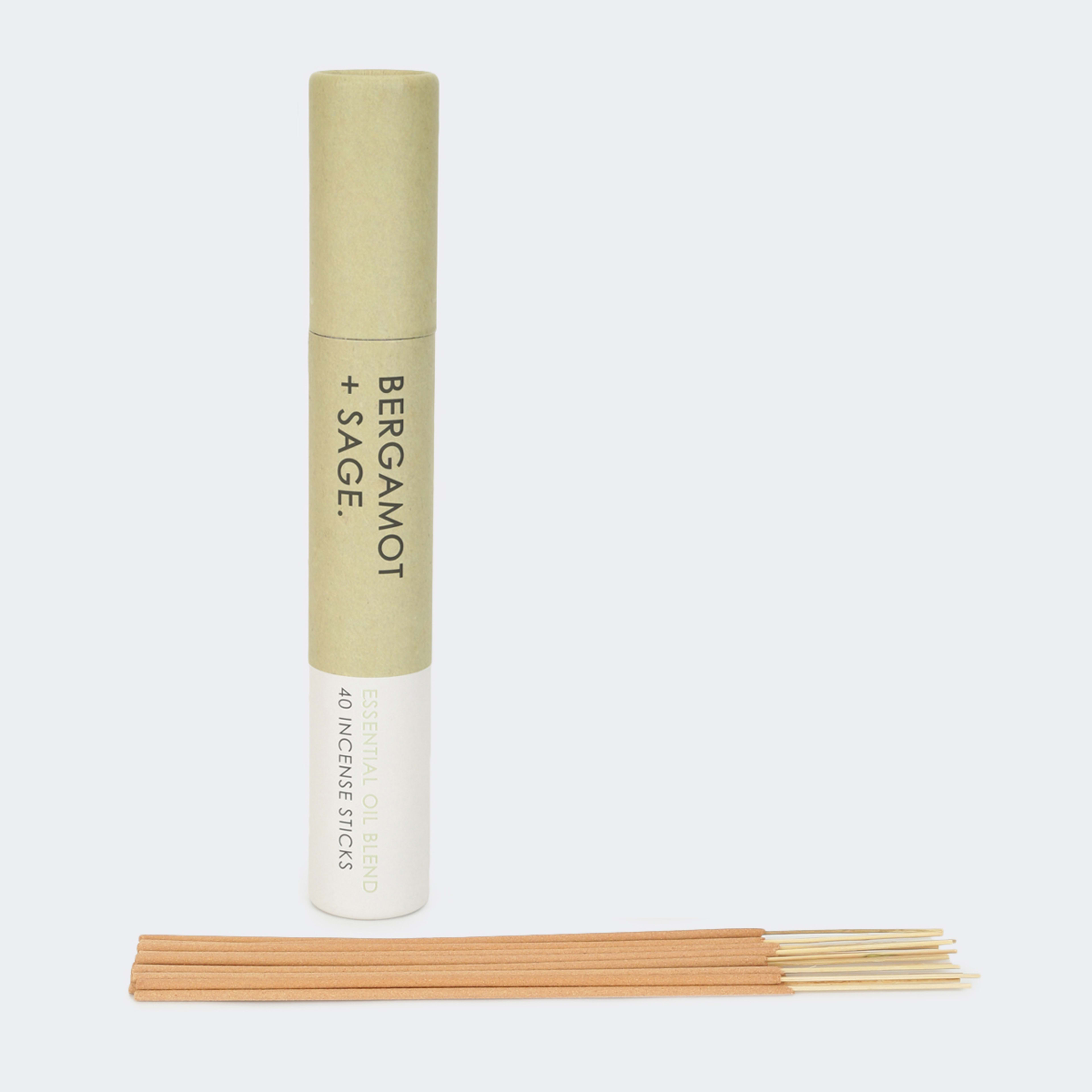 40 Pack Bergamot and Sage Essential Oil Blend Incense Sticks Kmart