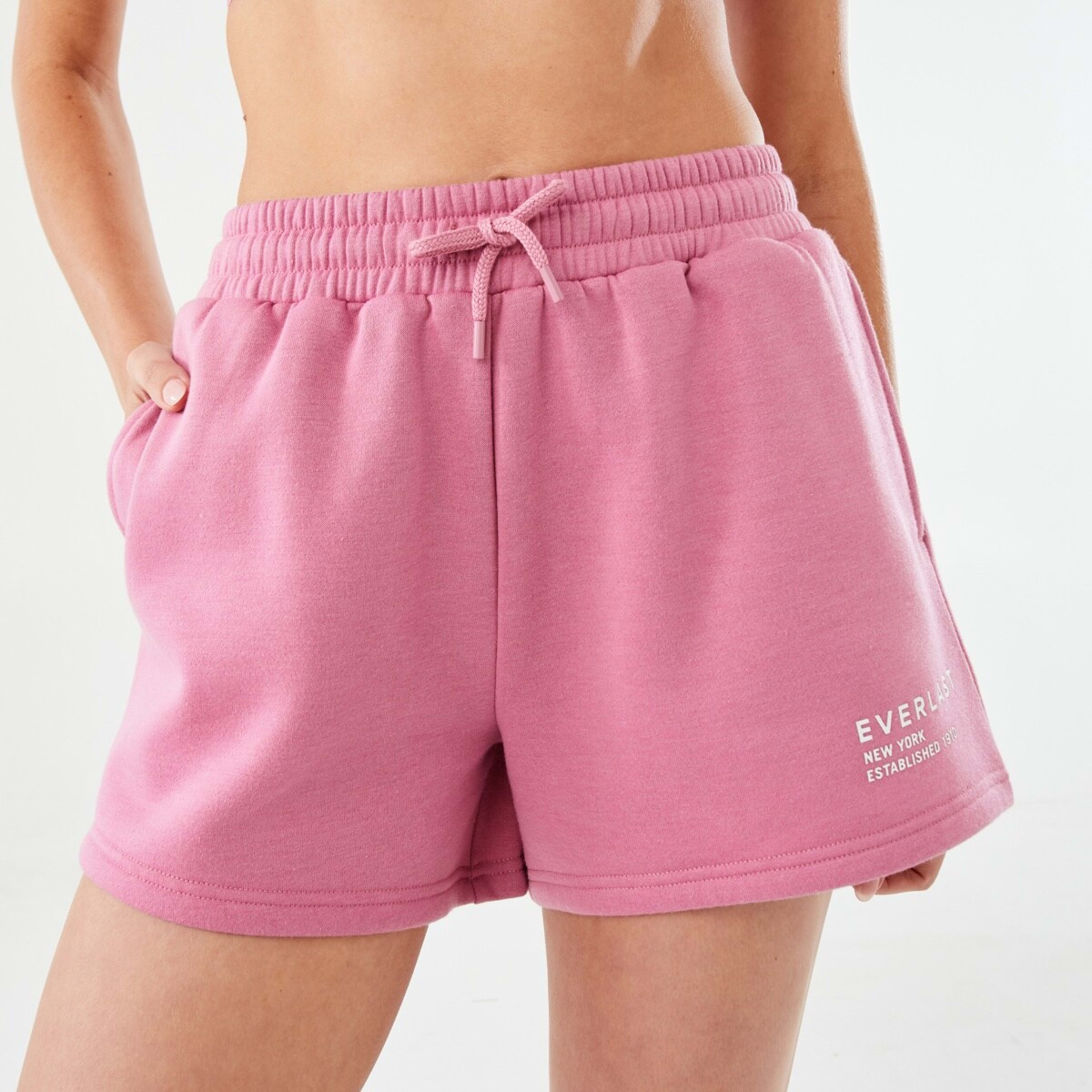 1 Everlast Womens Street Sweat Shorts Everlast Crystal Pink, 1 of 8