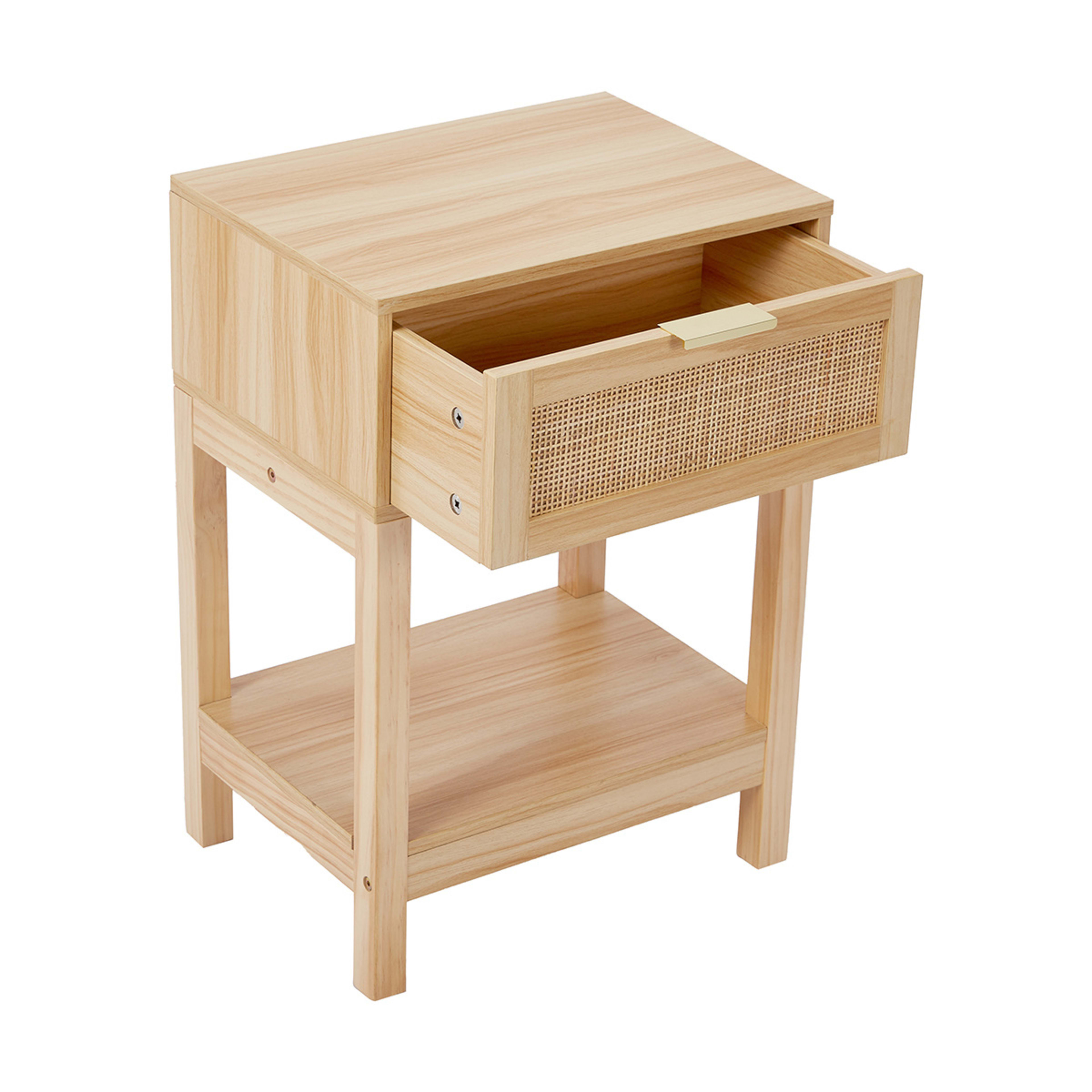 Fraser Rattan Bedside Table Kmart