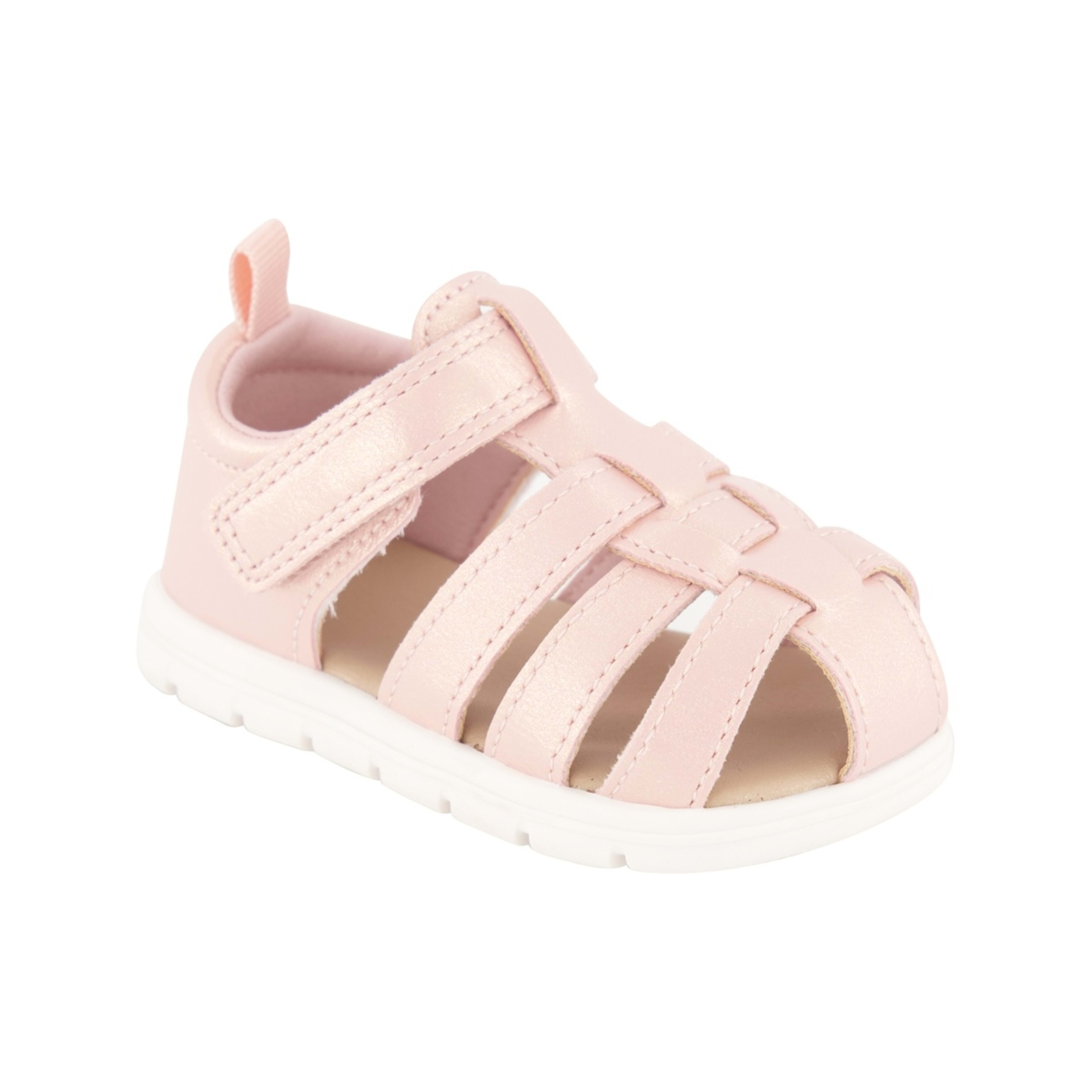 1 Baby Sandals Pearlised Pink, 1 of 4