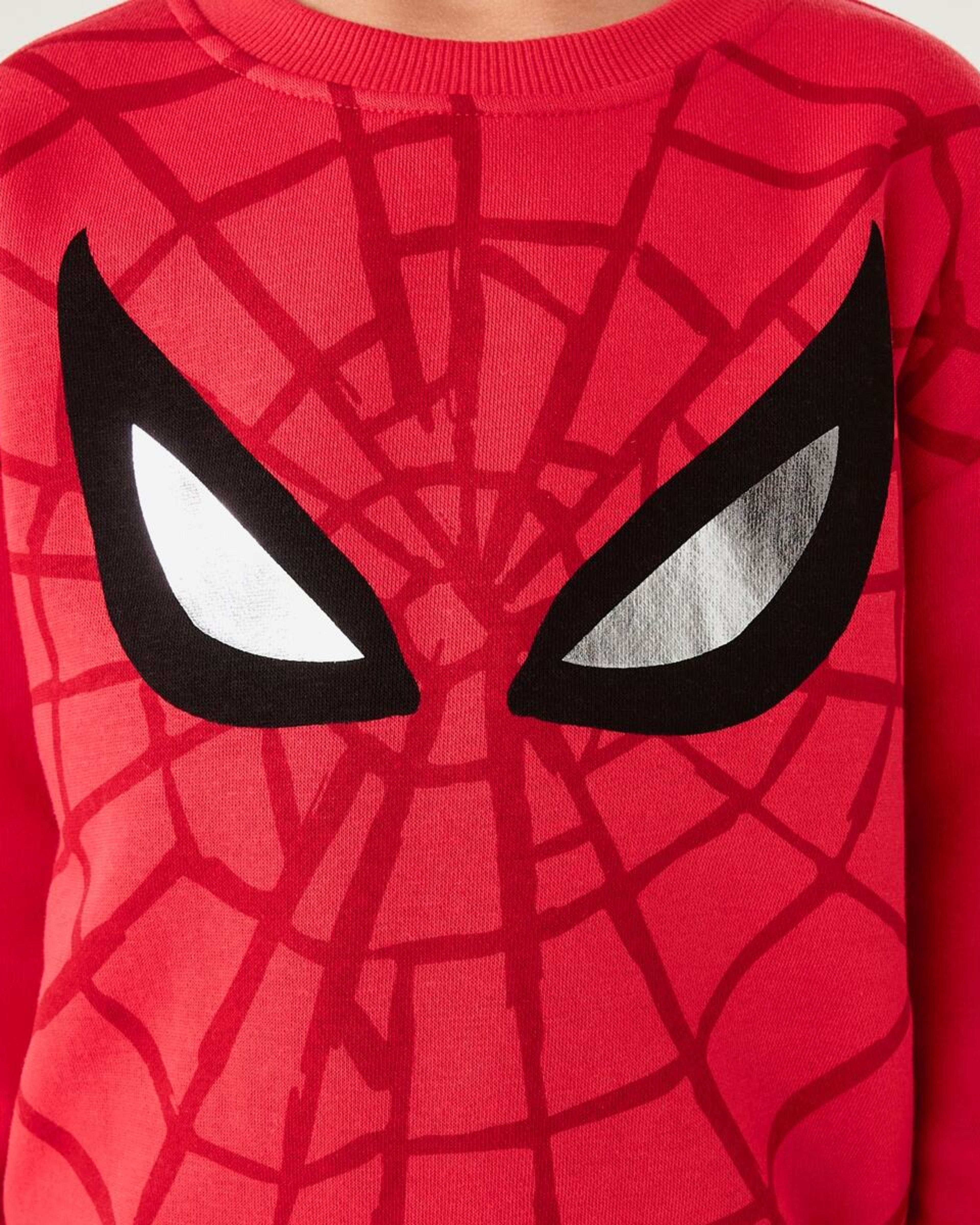 4 Spider-Man License Print Crew Sweatshirt Spiderman, 4 of 9