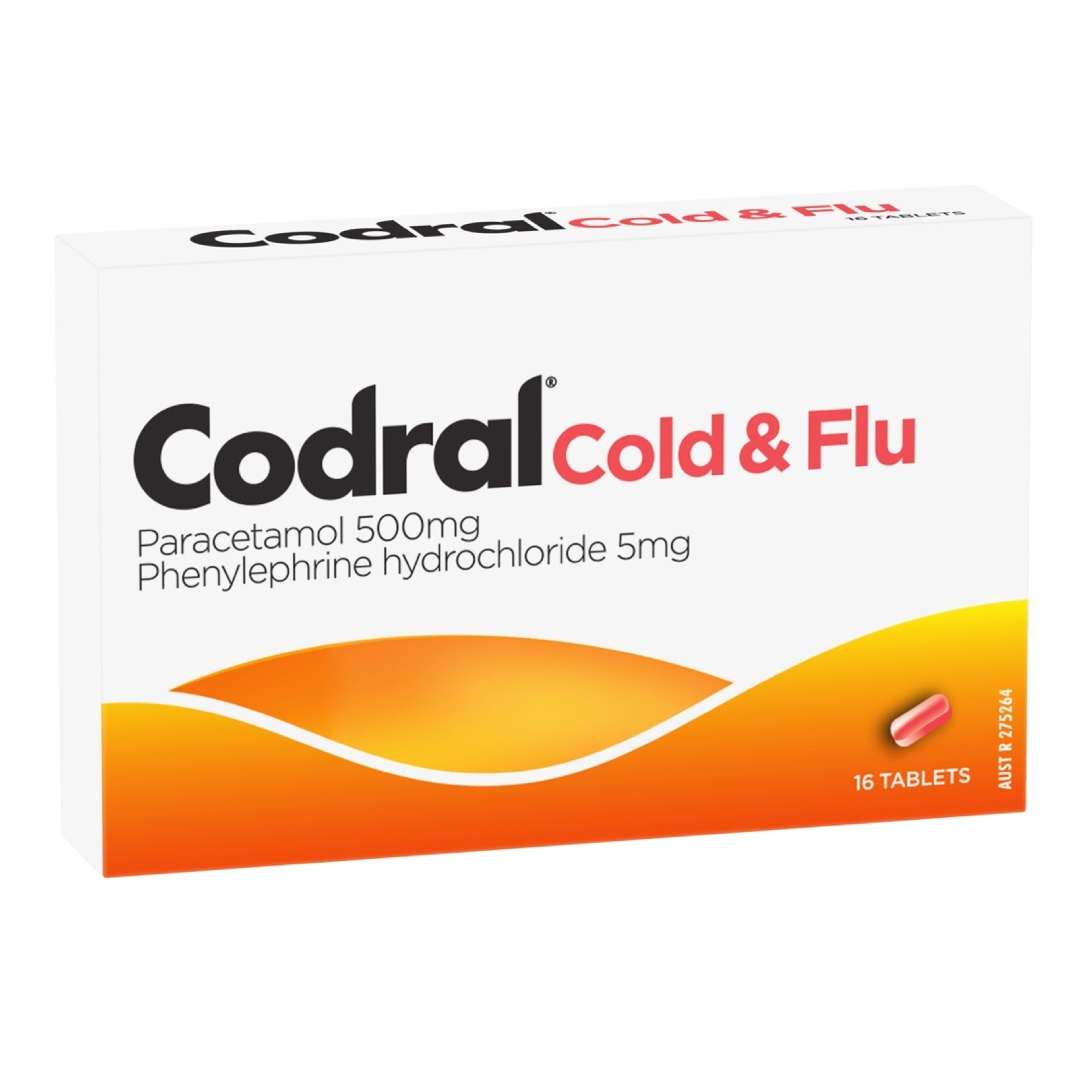 1 16 Pack Codral Relief Cold and Flu Decongestant Tablets