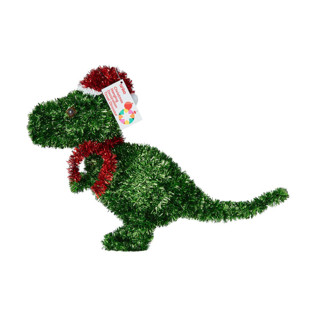 Christmas Hanging Decoration Tinsel Dinosaur Kmart