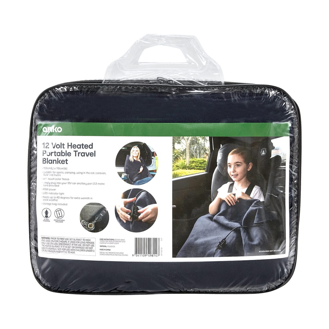 12V Heated Portable Travel Blanket Kmart