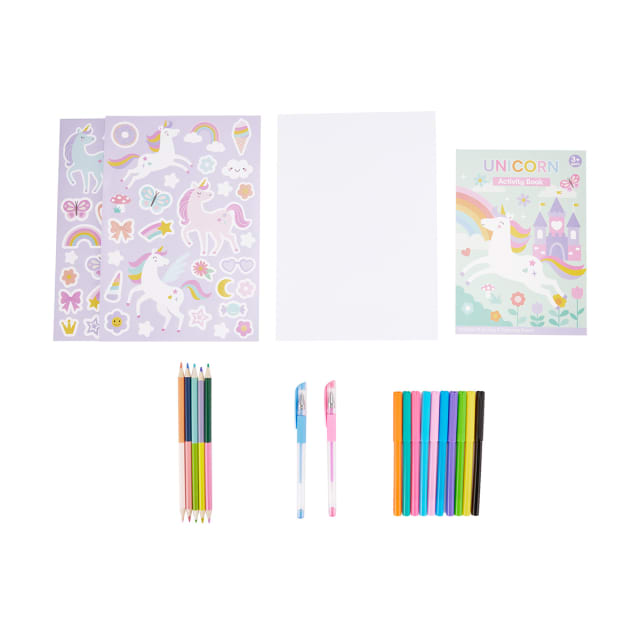 30 Piece Unicorn Fun Activity Case - Kmart