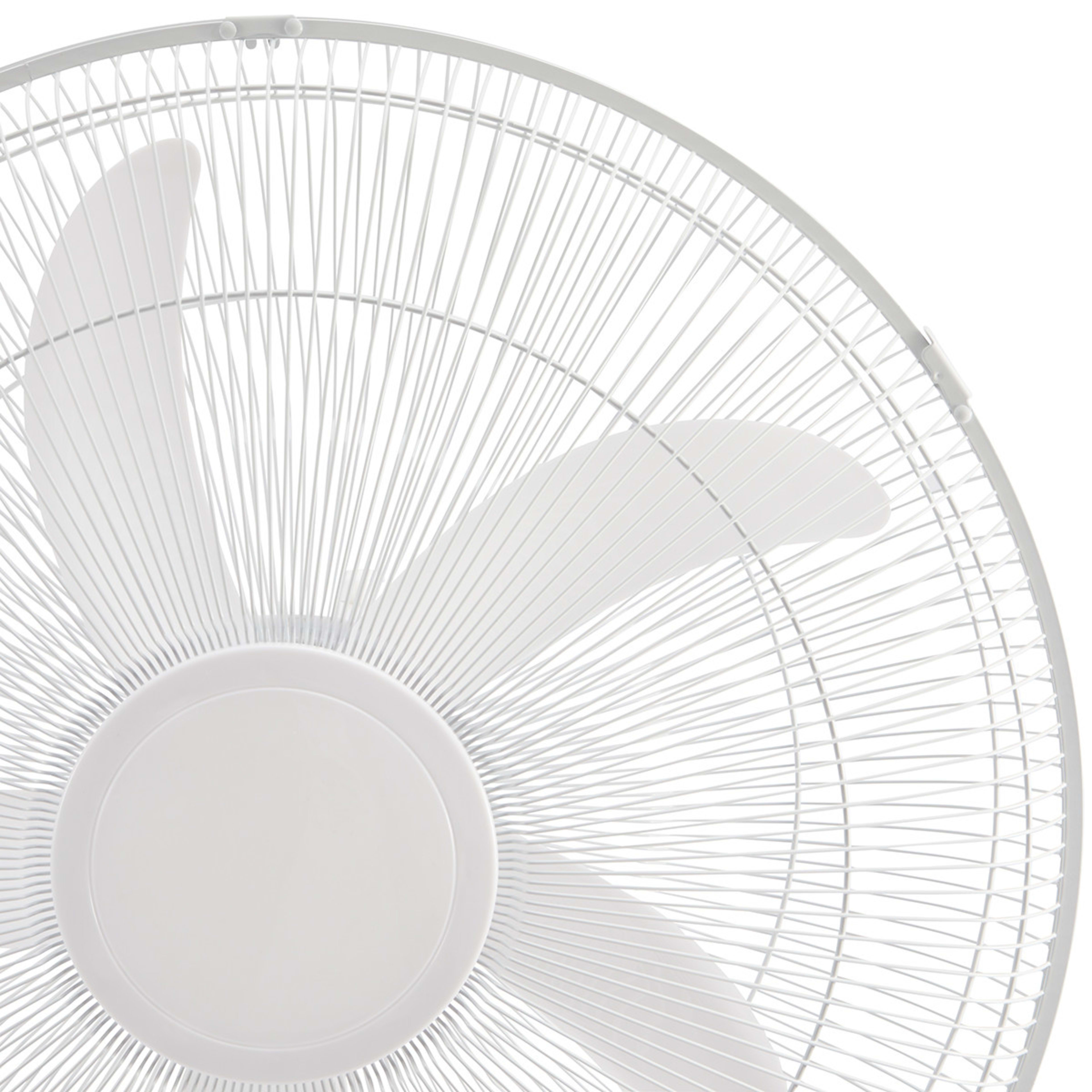 50cm White Pedestal Fan Kmart