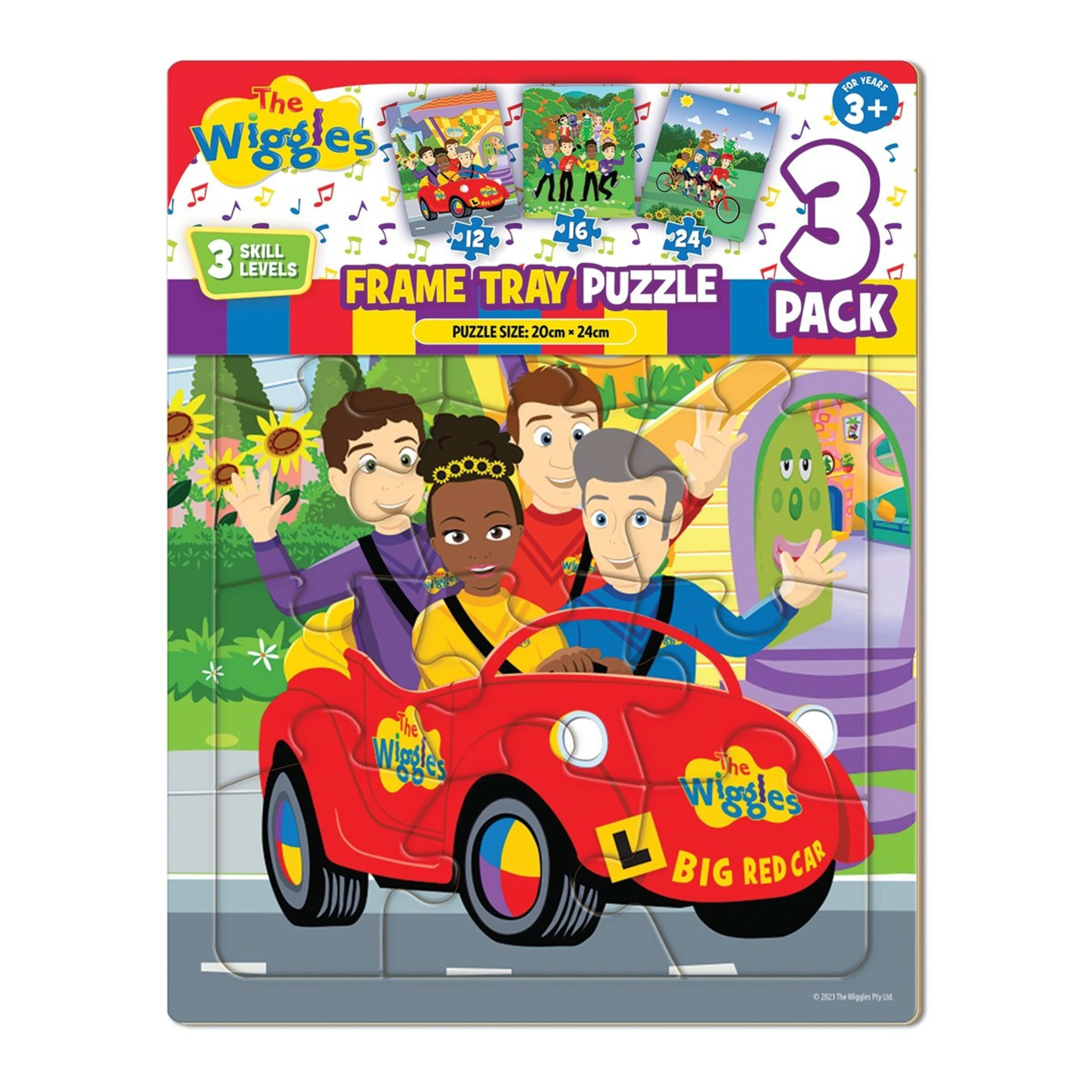 3 Pack The Wiggles Frame Tray Puzzles Kmart