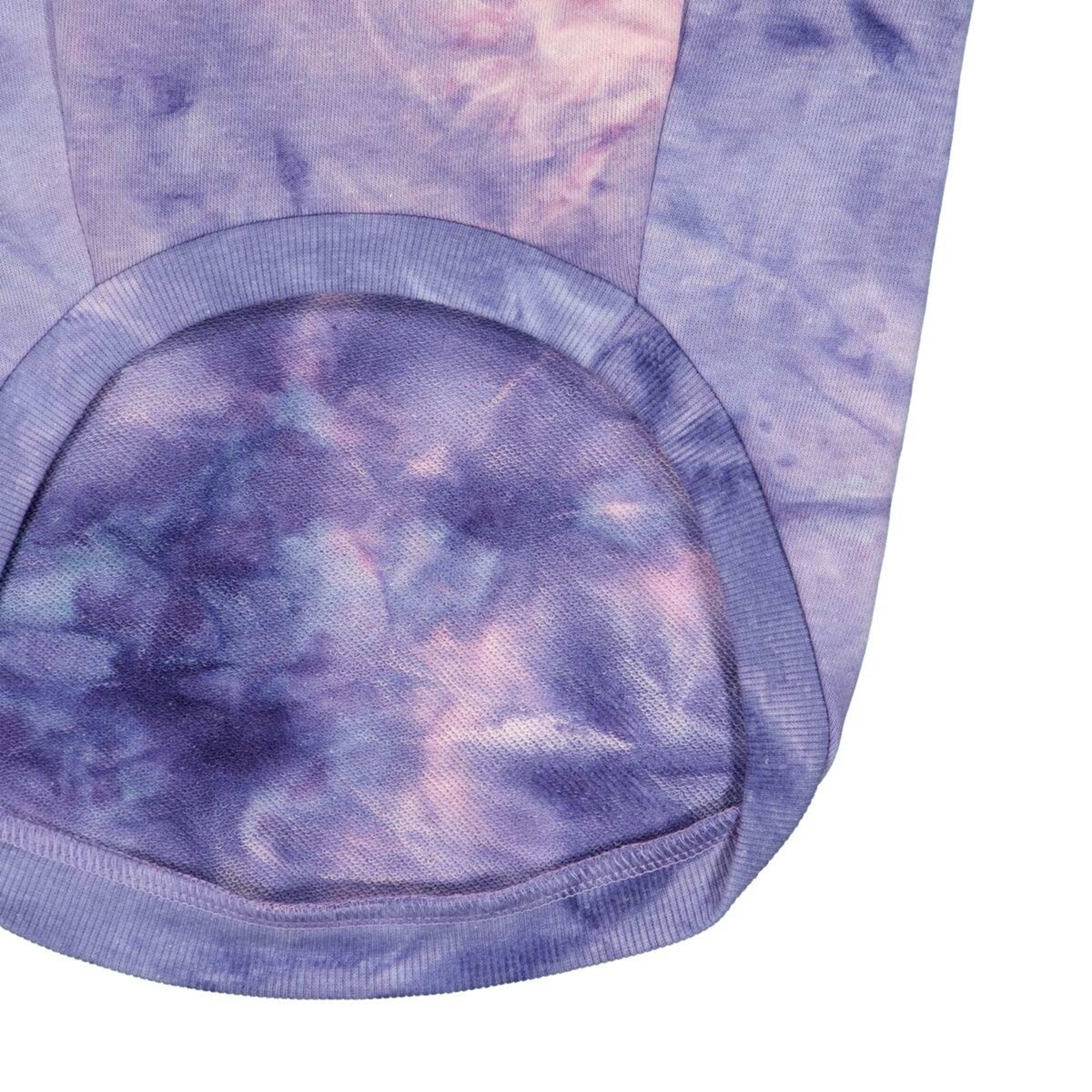 8 Pet Hoodie Tie-Dye - Large, Lilac, 8 of 10