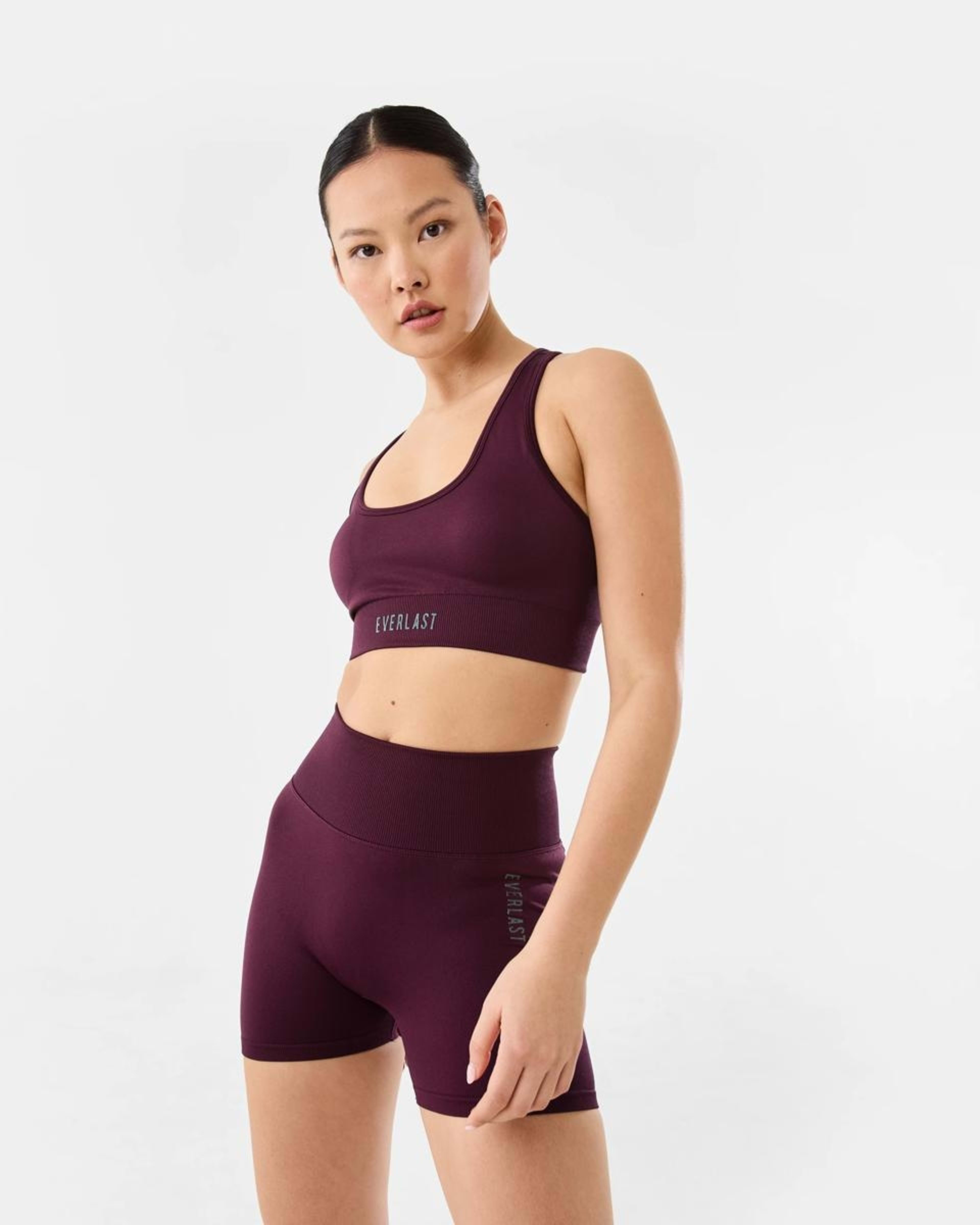 10 Everlast Womens Scoop Neck Seamfree Crop Top EVERLAST CHERRY LAQ, 10 of 10