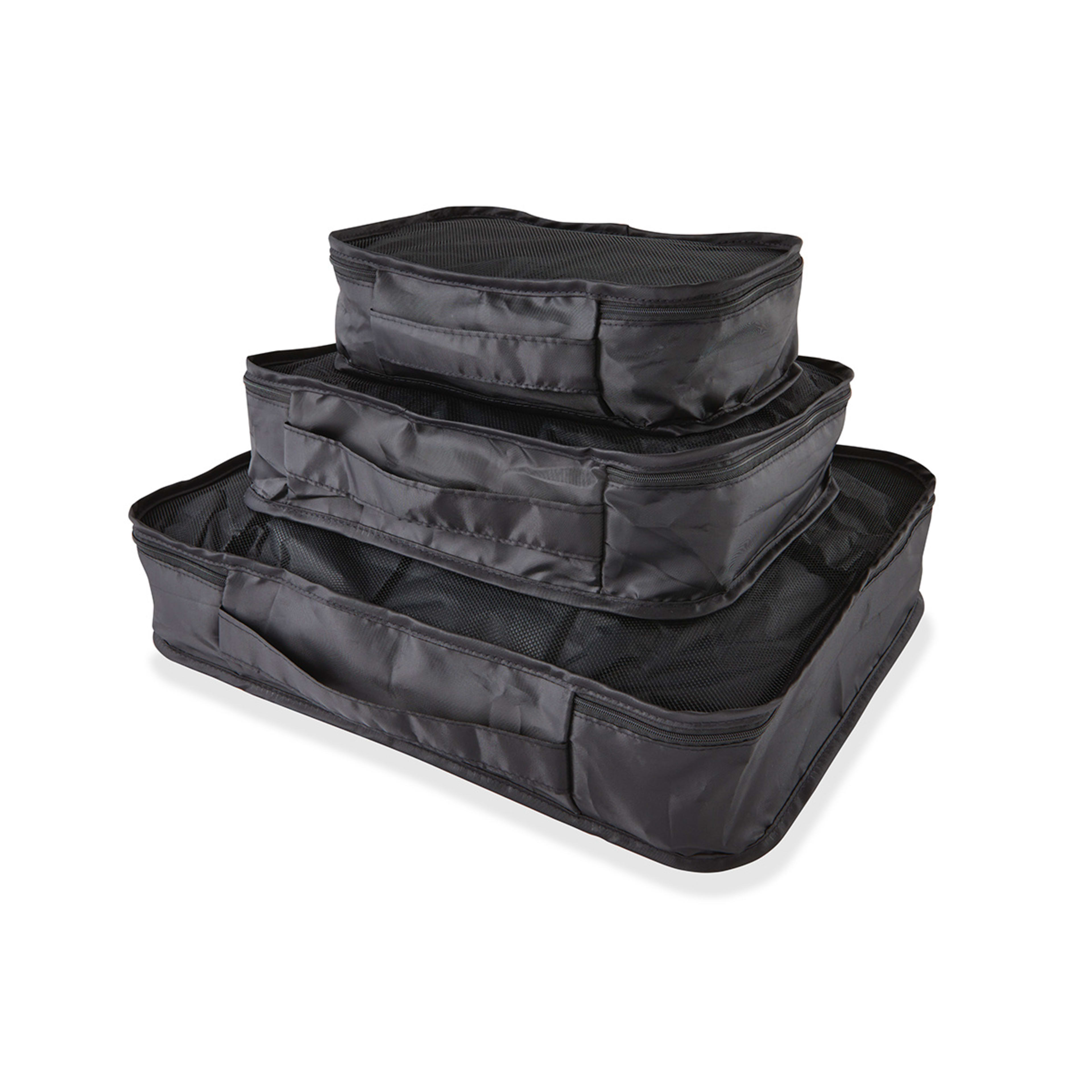 2 3 Piece Packing Cube - Black, 2 of 7