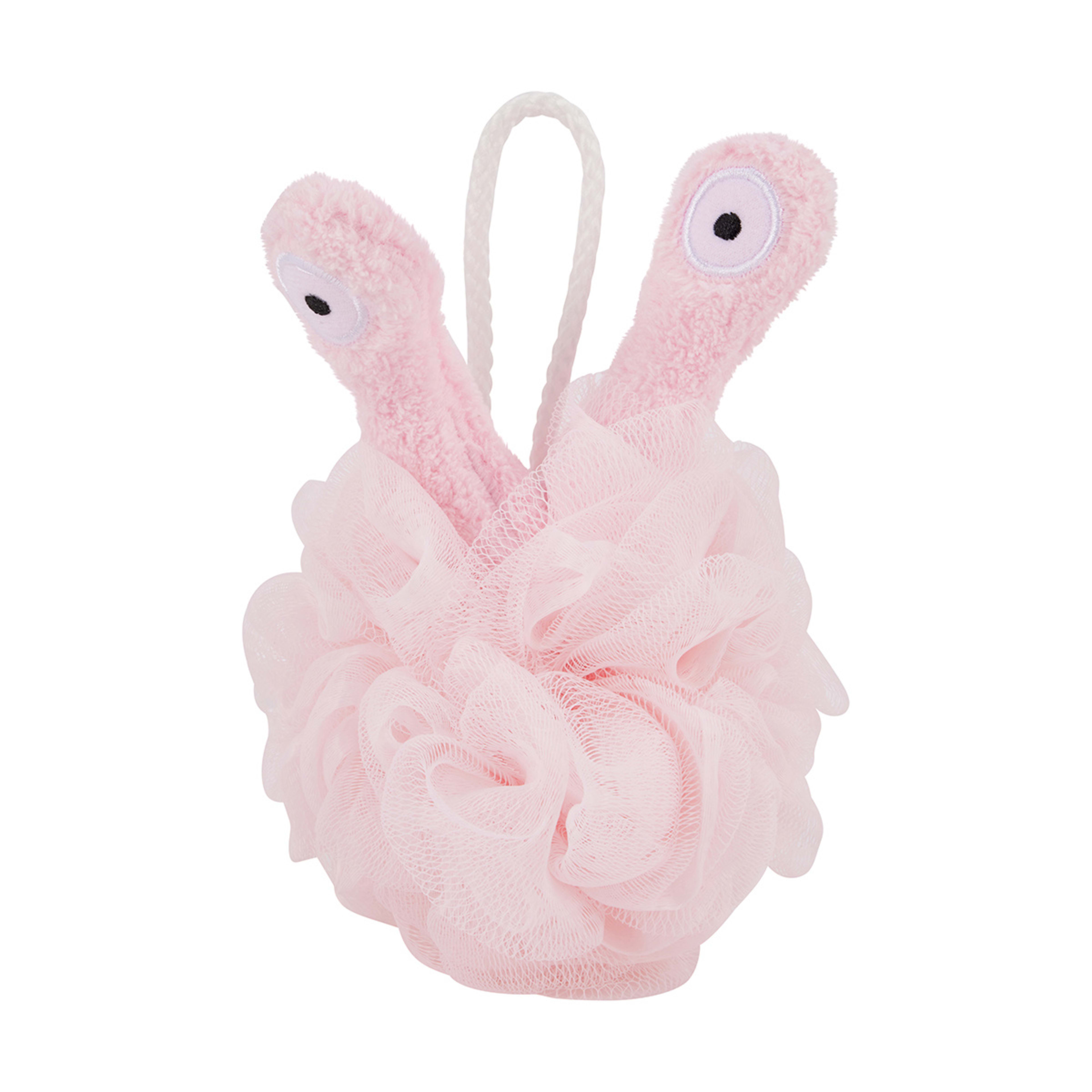 1 OXX Bodycare Bath Puff - Snail, Pink, 1 of 6