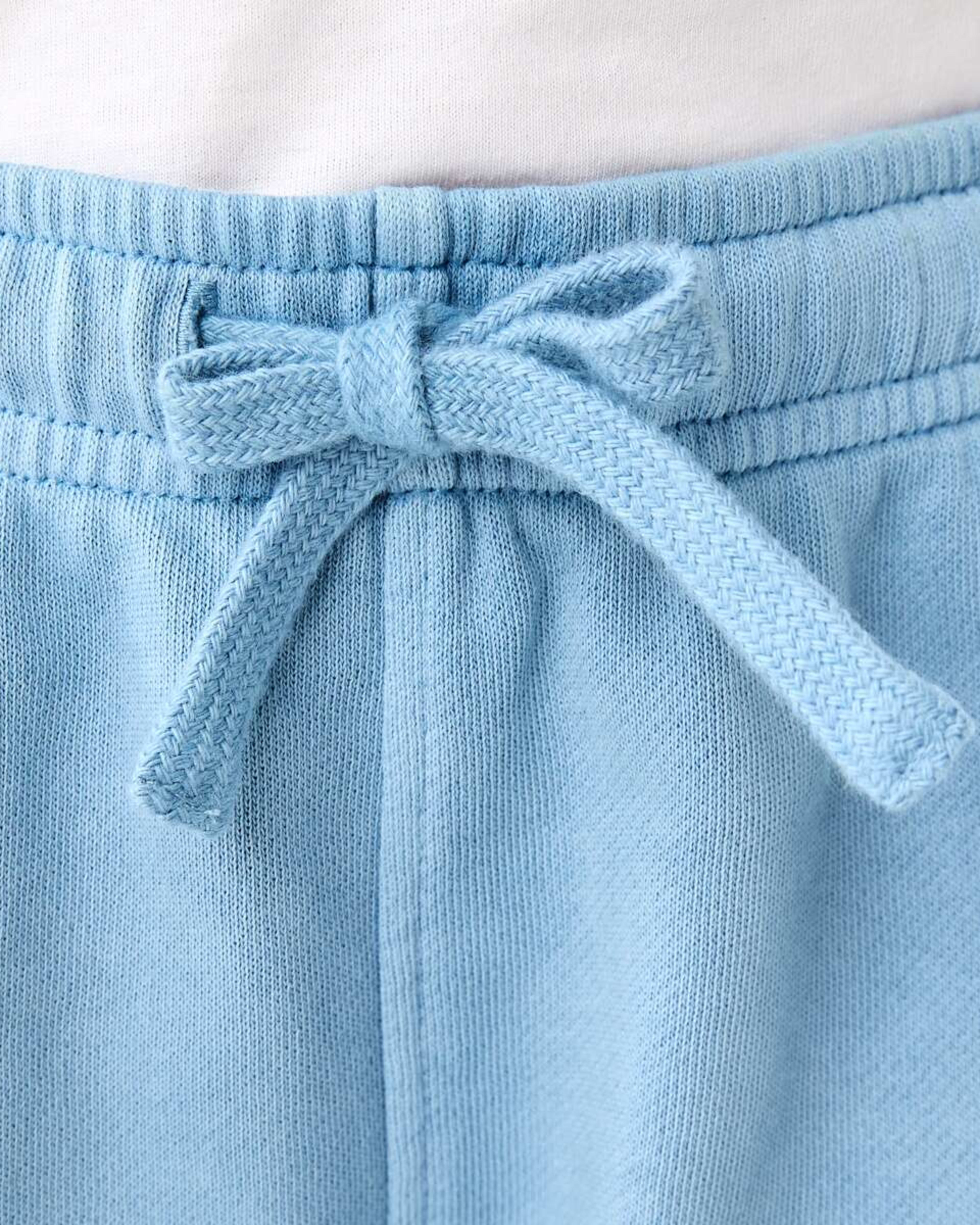 3 Washed Cargo Knit Shorts FADED DENIM, 3 of 6