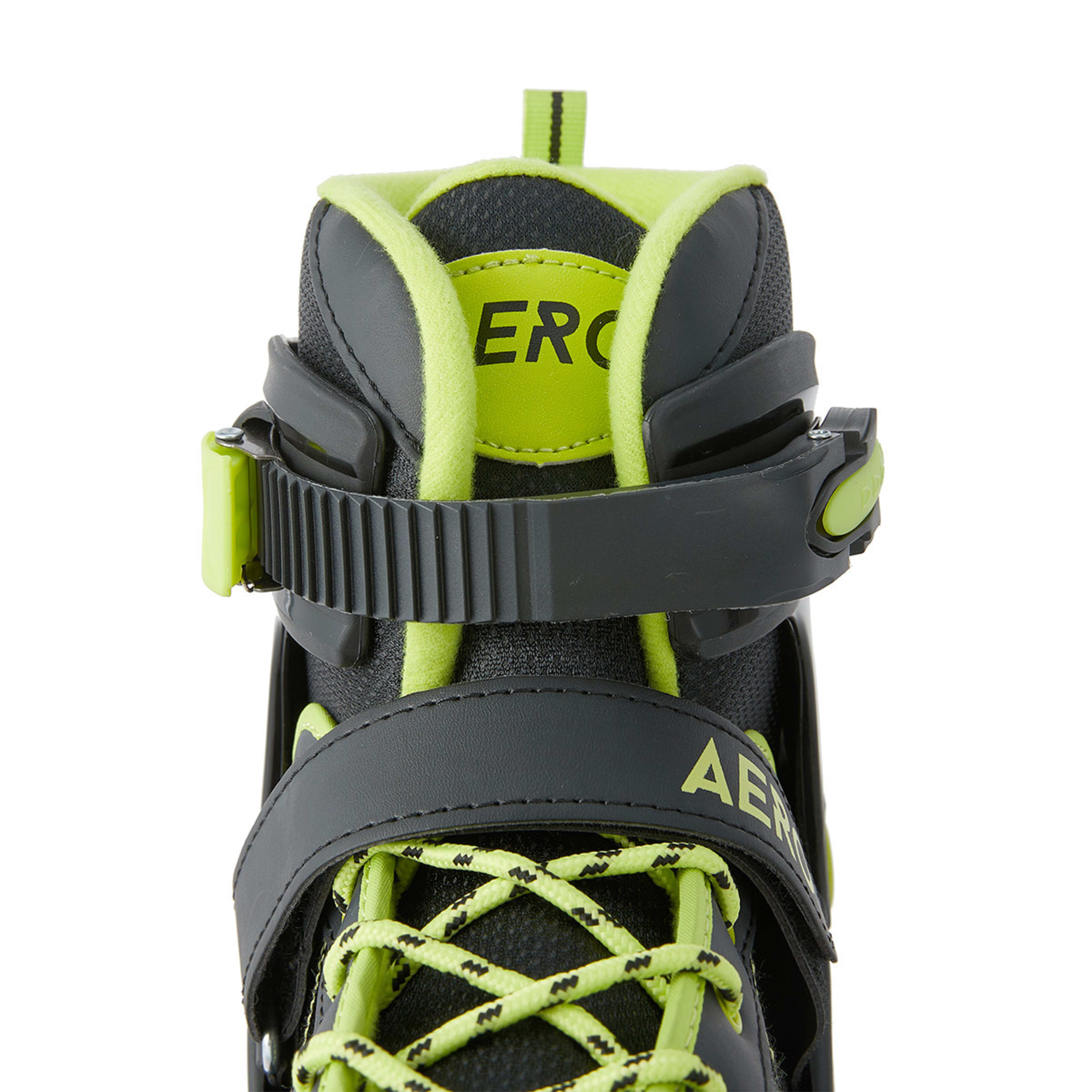 Inline Skates Black and Green, Size 8 to 11 Kmart