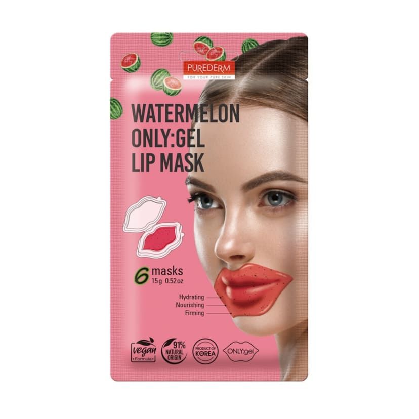Purederm 6 Pack ONLYGel Lip Masks Watermelon Kmart