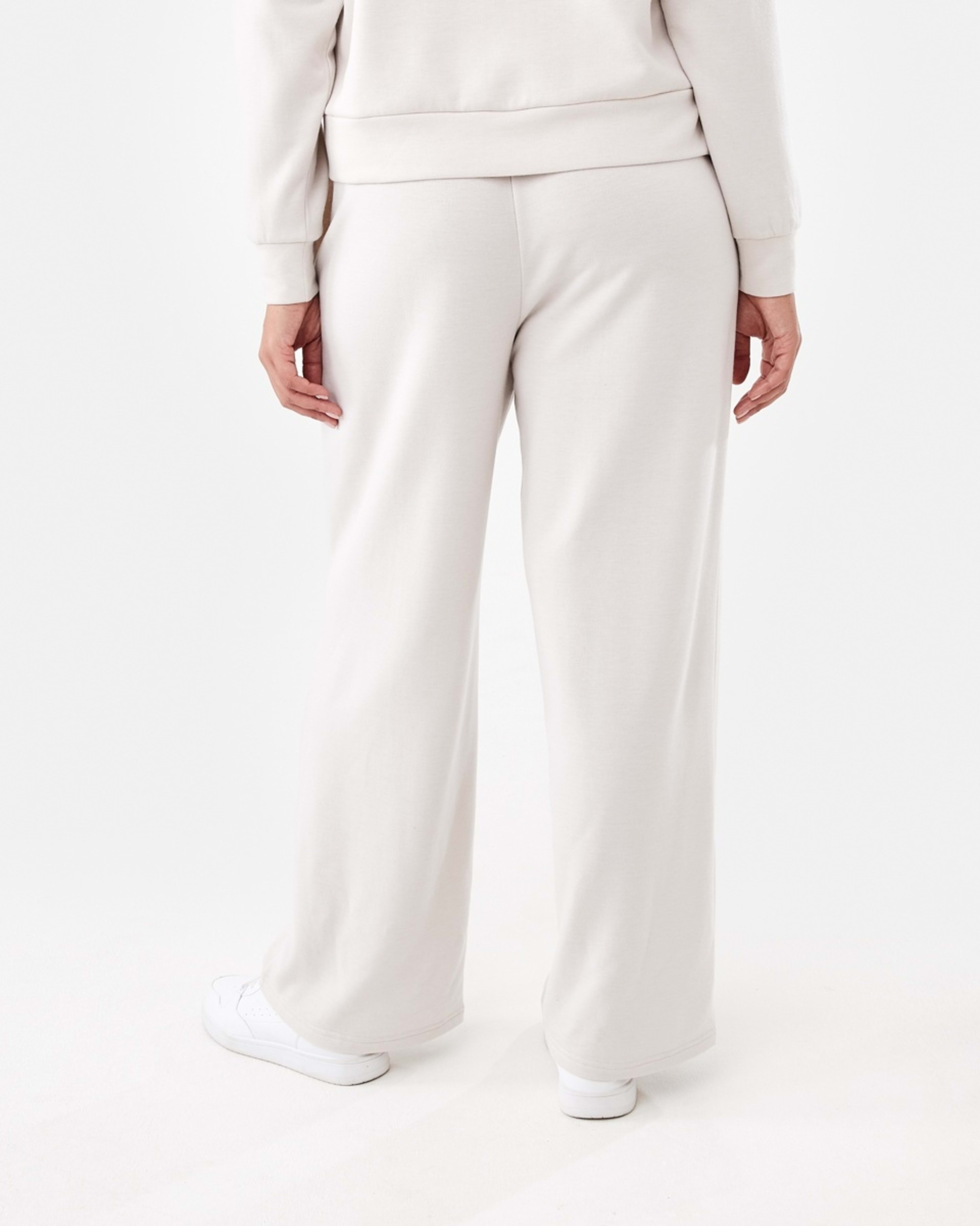 3 Soft Touch Wide Leg Trackpants Nat Beige, 3 of 5