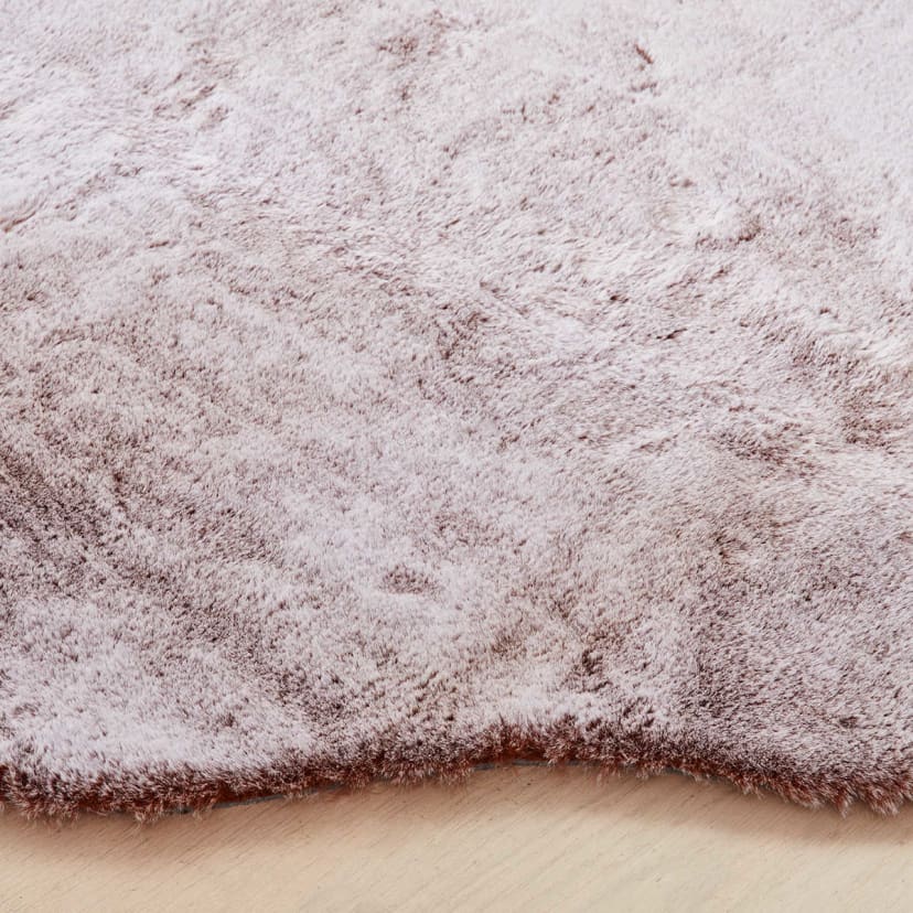 Lustre Faux Fur Rug Pink 110cm x 65cm Kmart