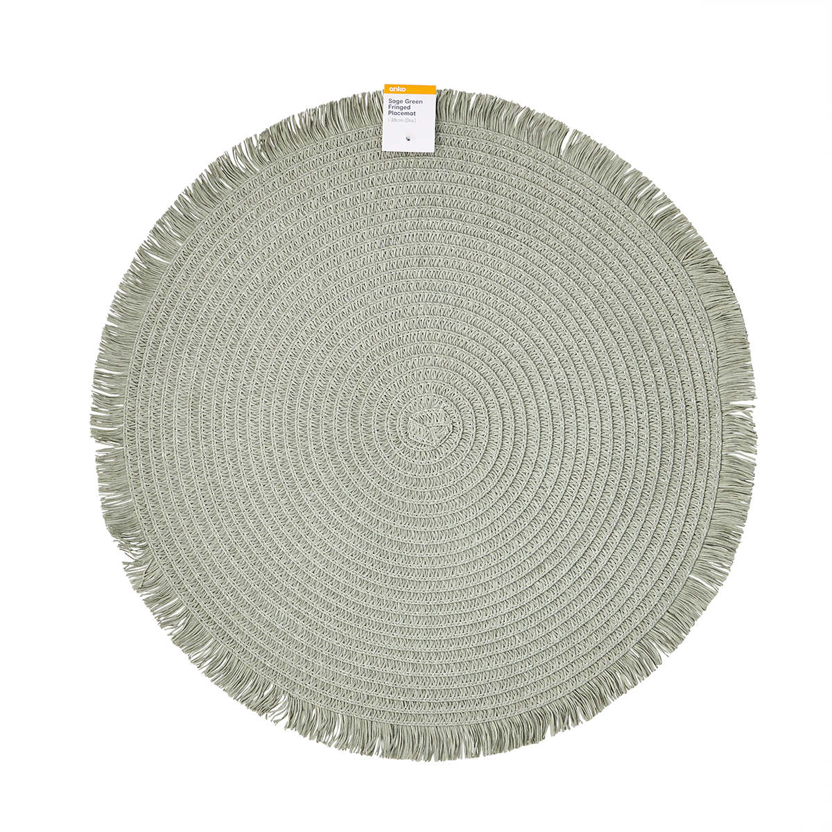 Sage Green Fringed Placemat Kmart