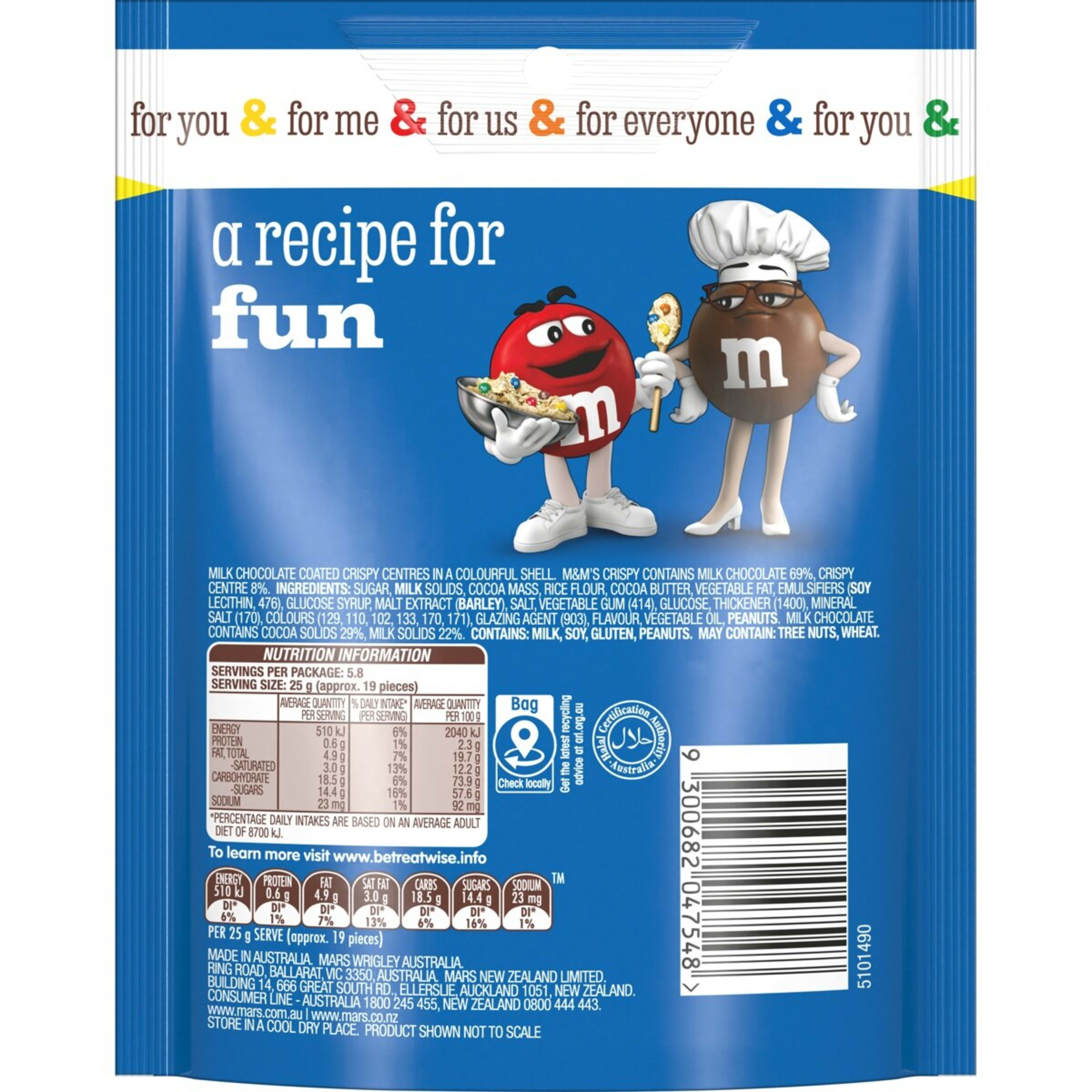 2 M&M's Crispy Chocolate Bag 145g, 2 of 7