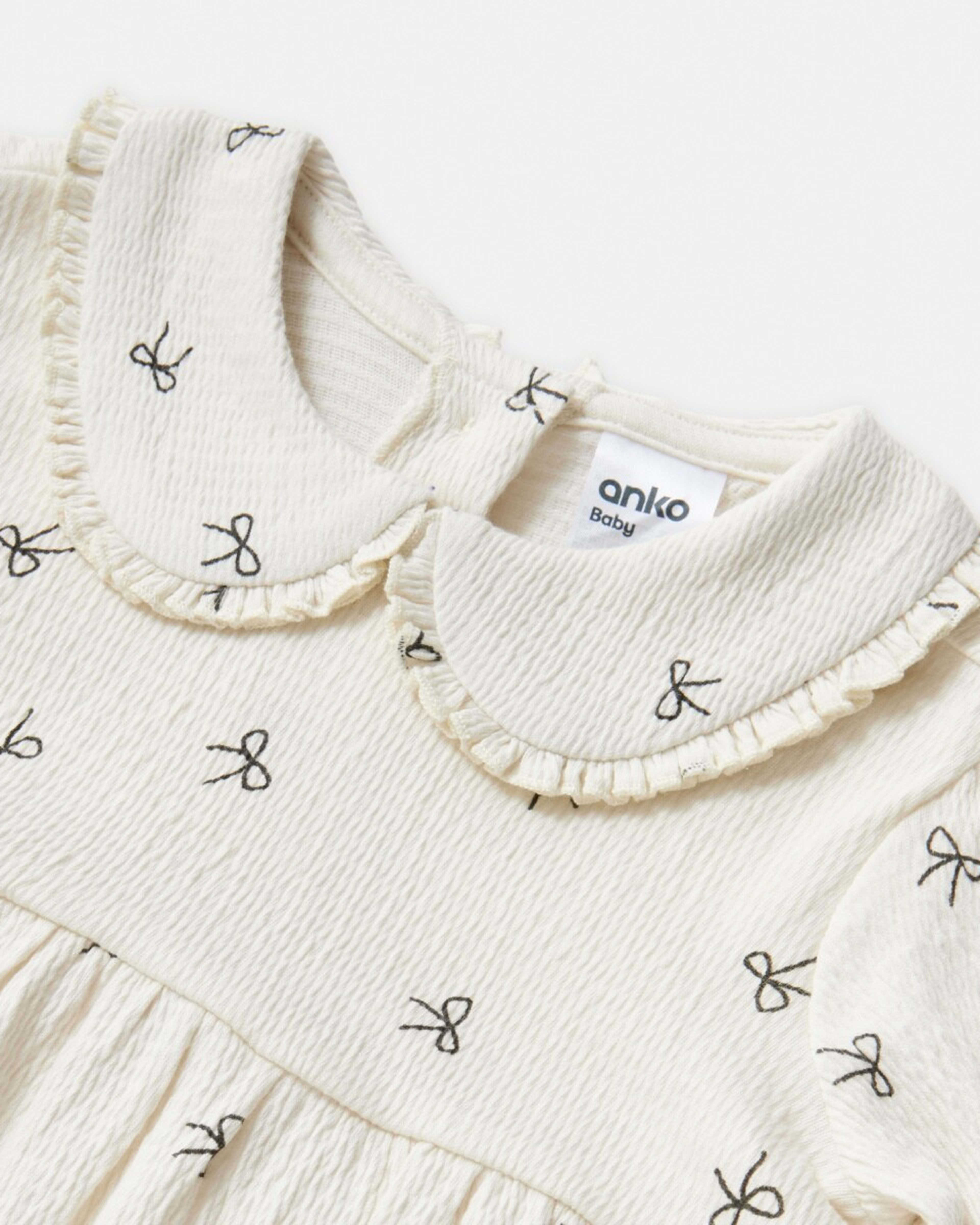 3 All Over Print Bodysuit Dress Egr Bows, 3 of 4