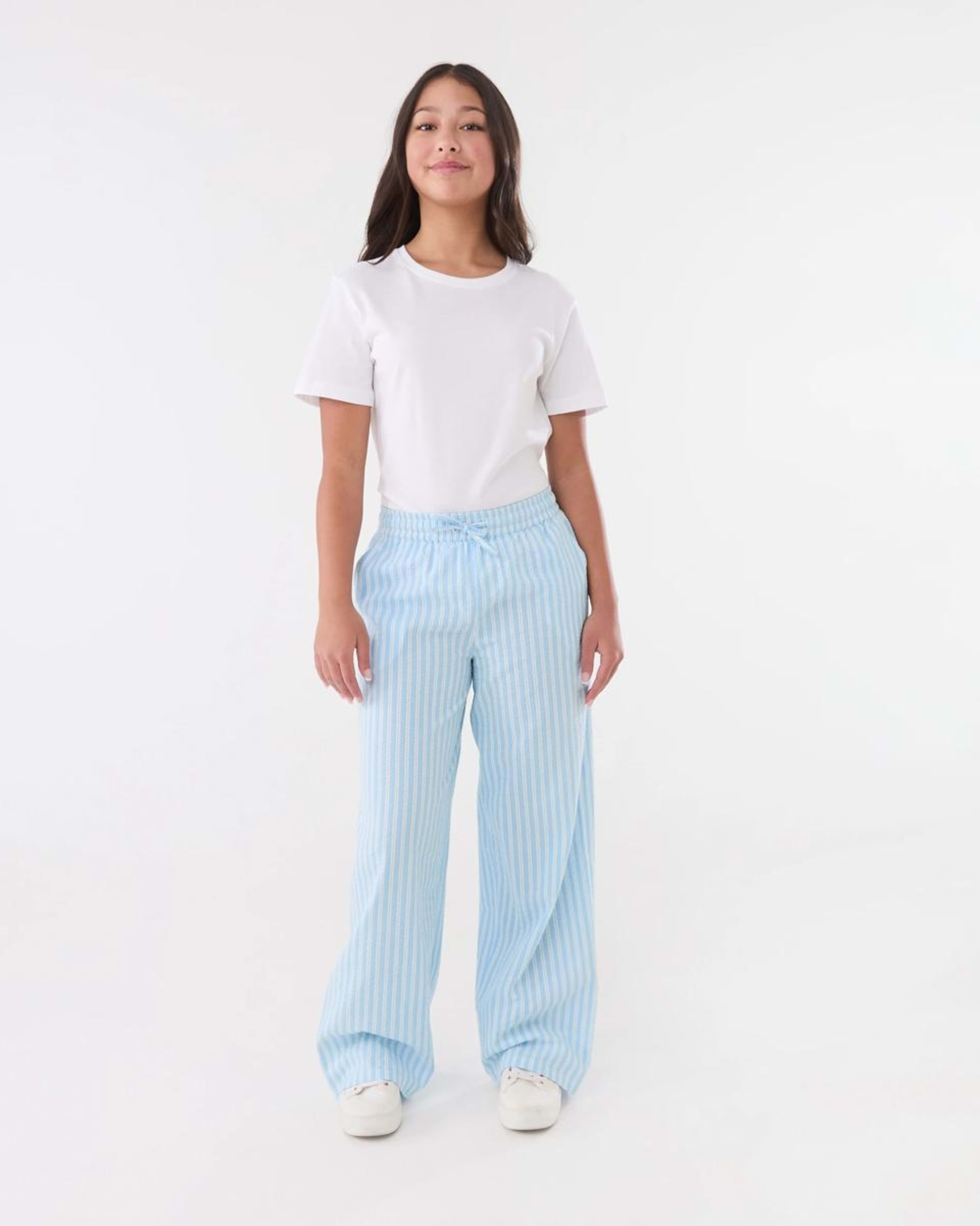 4 Stripe Wide Leg Pants LIGHT BLUE SEERSUCKER STRIPE, 4 of 5
