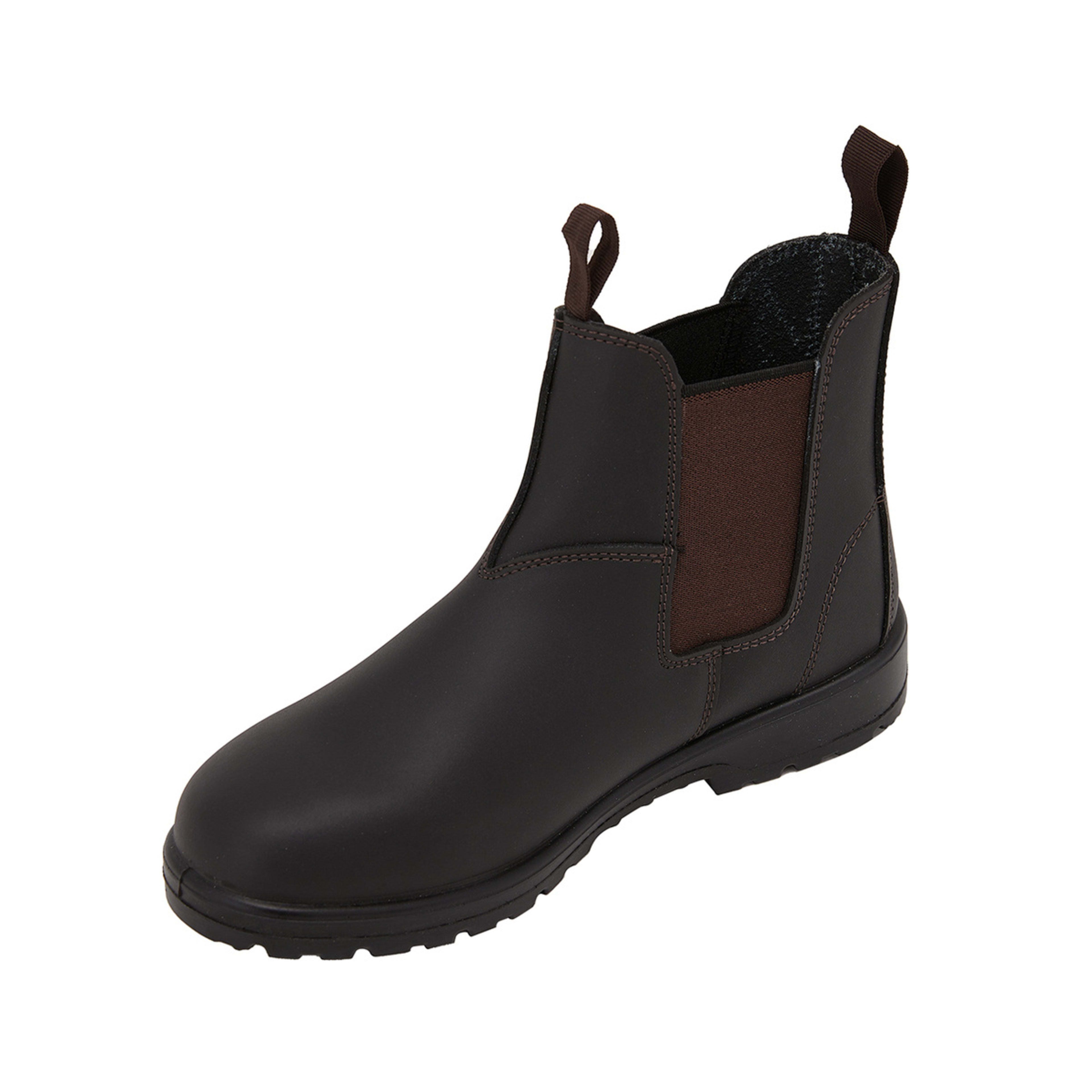 3 Slip On Utility Chelsea Boots Rich Brown, 3 of 5