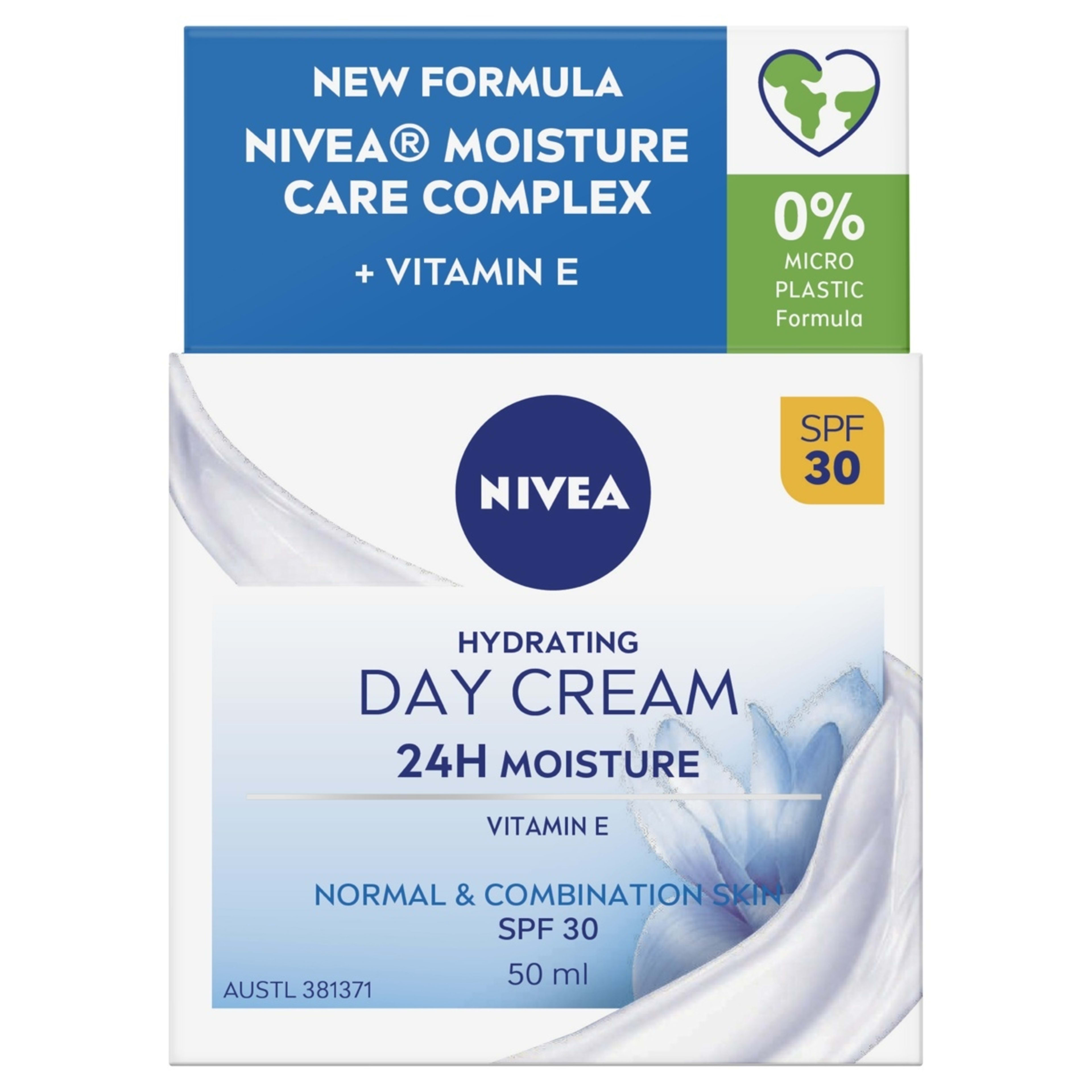 1 Nivea Hydrating Day Cream SPF 30 50ml - Vitamin E