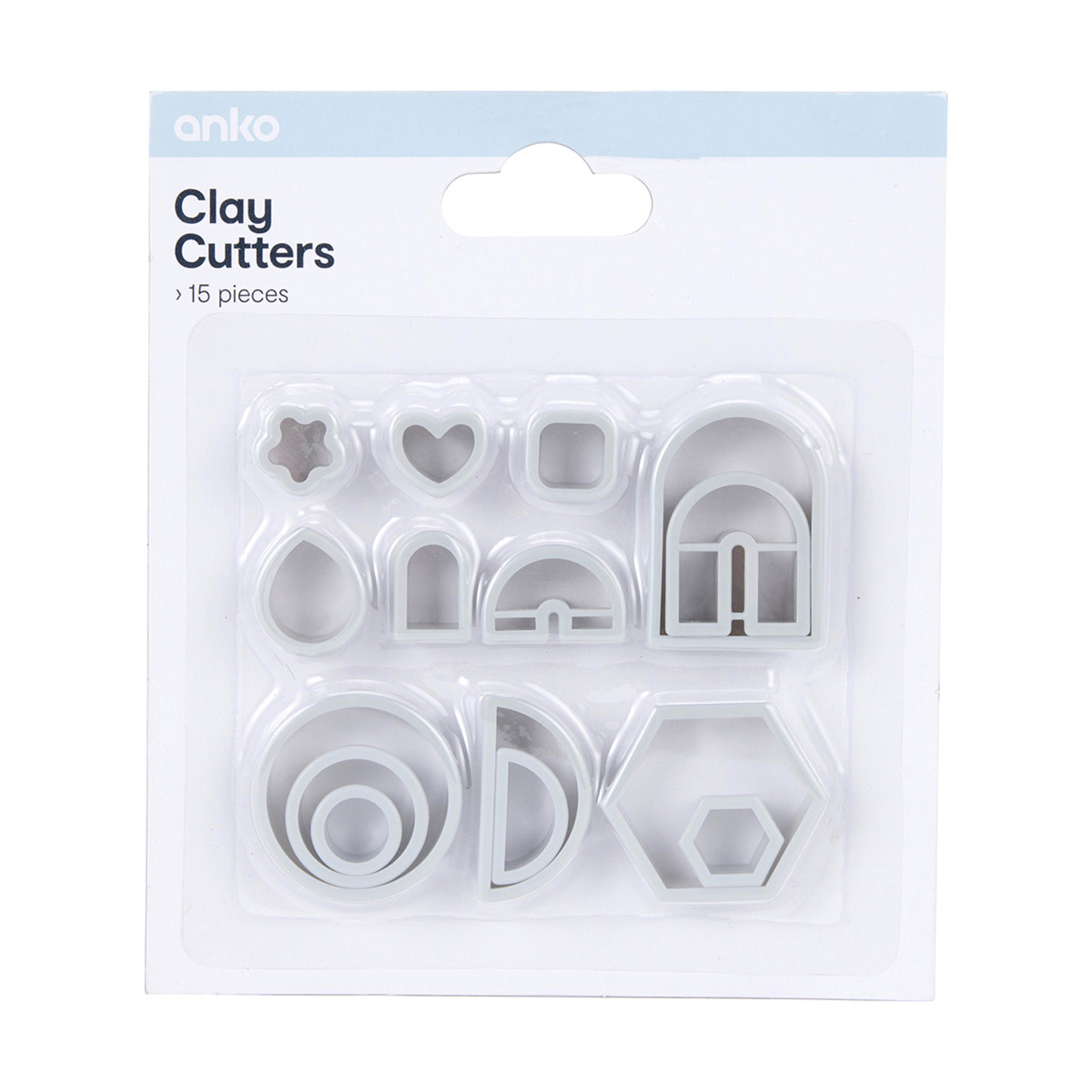 15 Piece Clay Cutters Kmart
