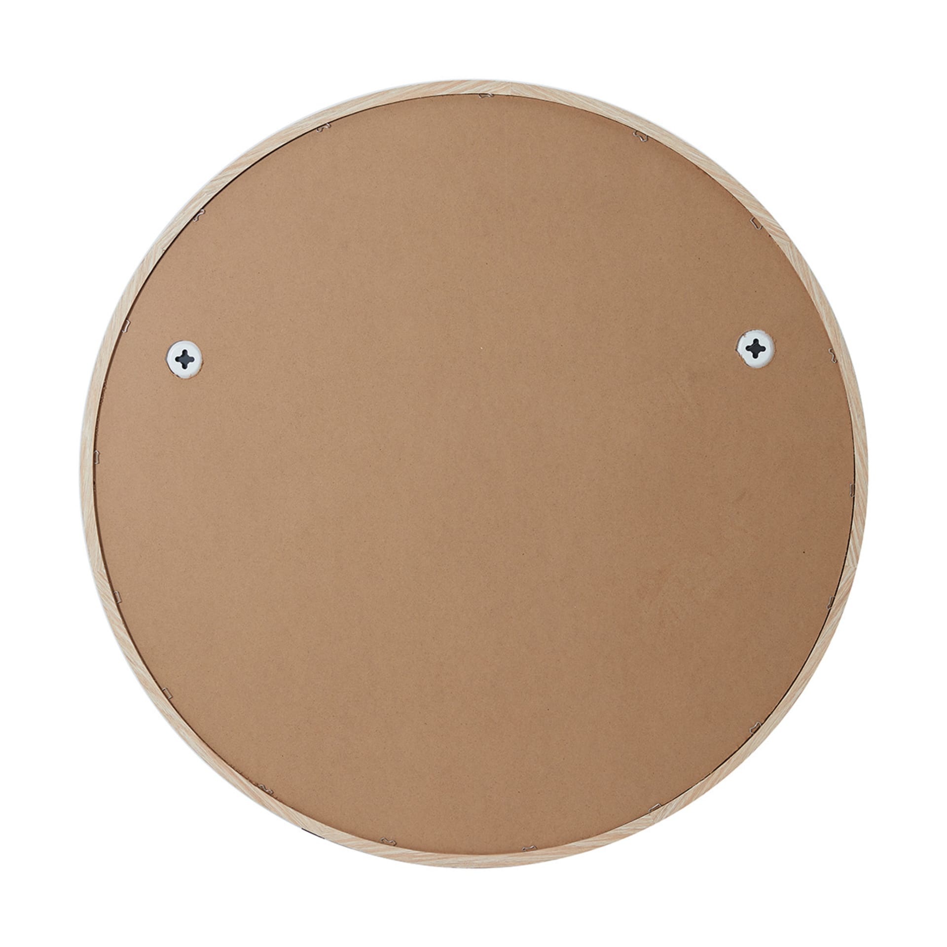 Oak Look Round Mirror Kmart