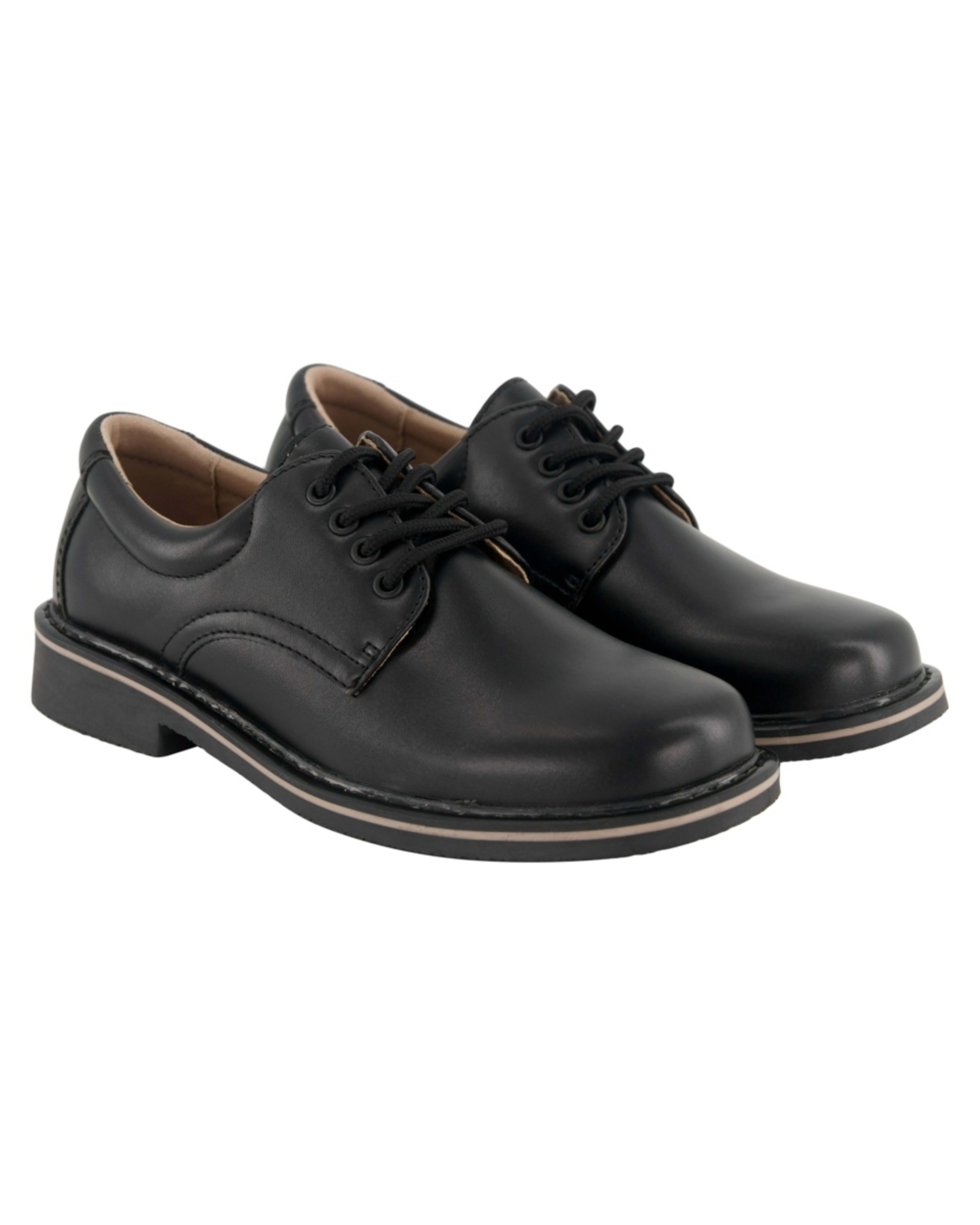 5 Classic Lace Up School Shoes Black, 5 of 6