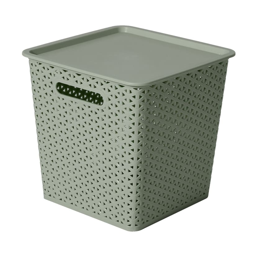 Square Container with Lid Green Kmart