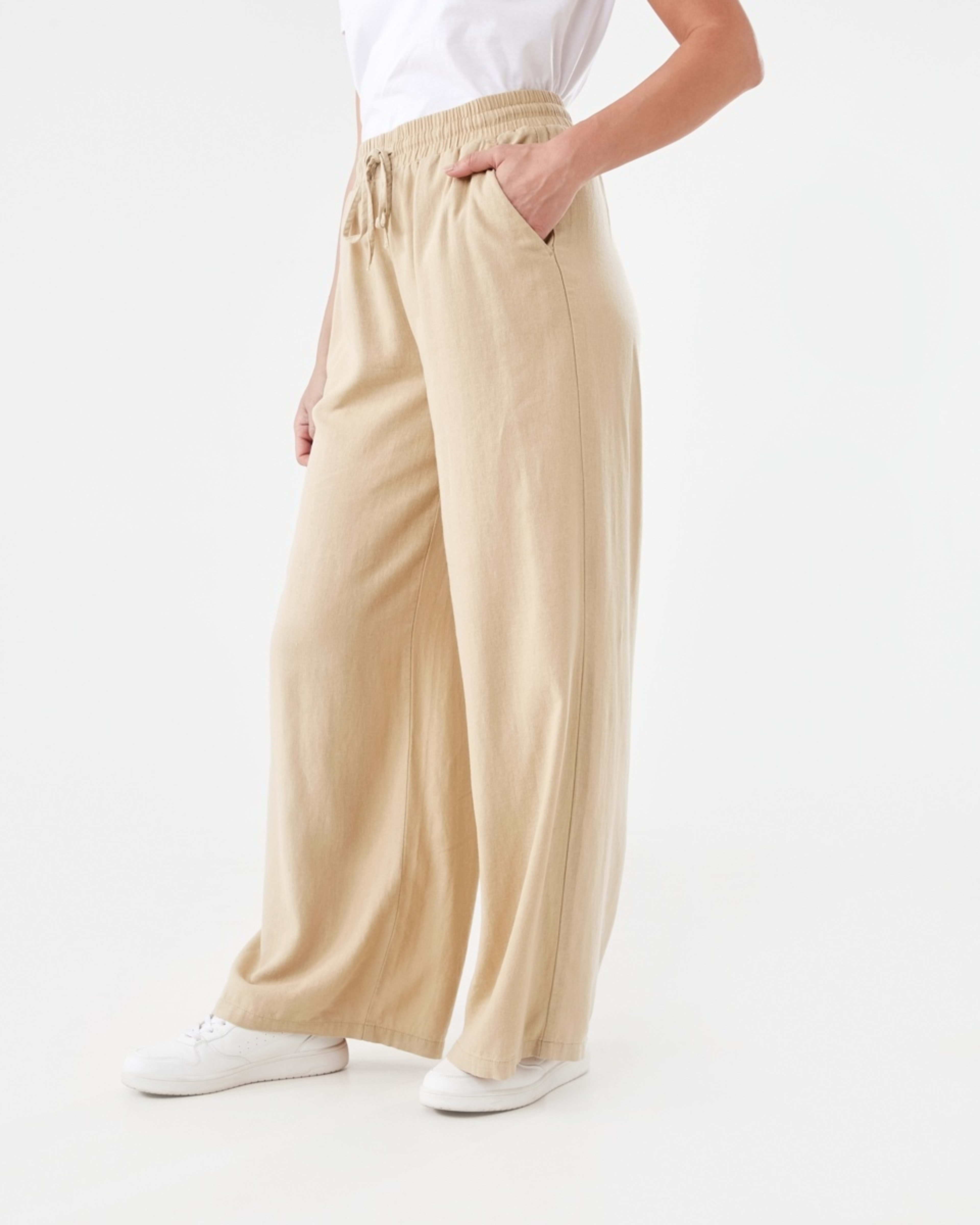 2 Linen Blend Wide Leg Pants LARK, 2 of 5