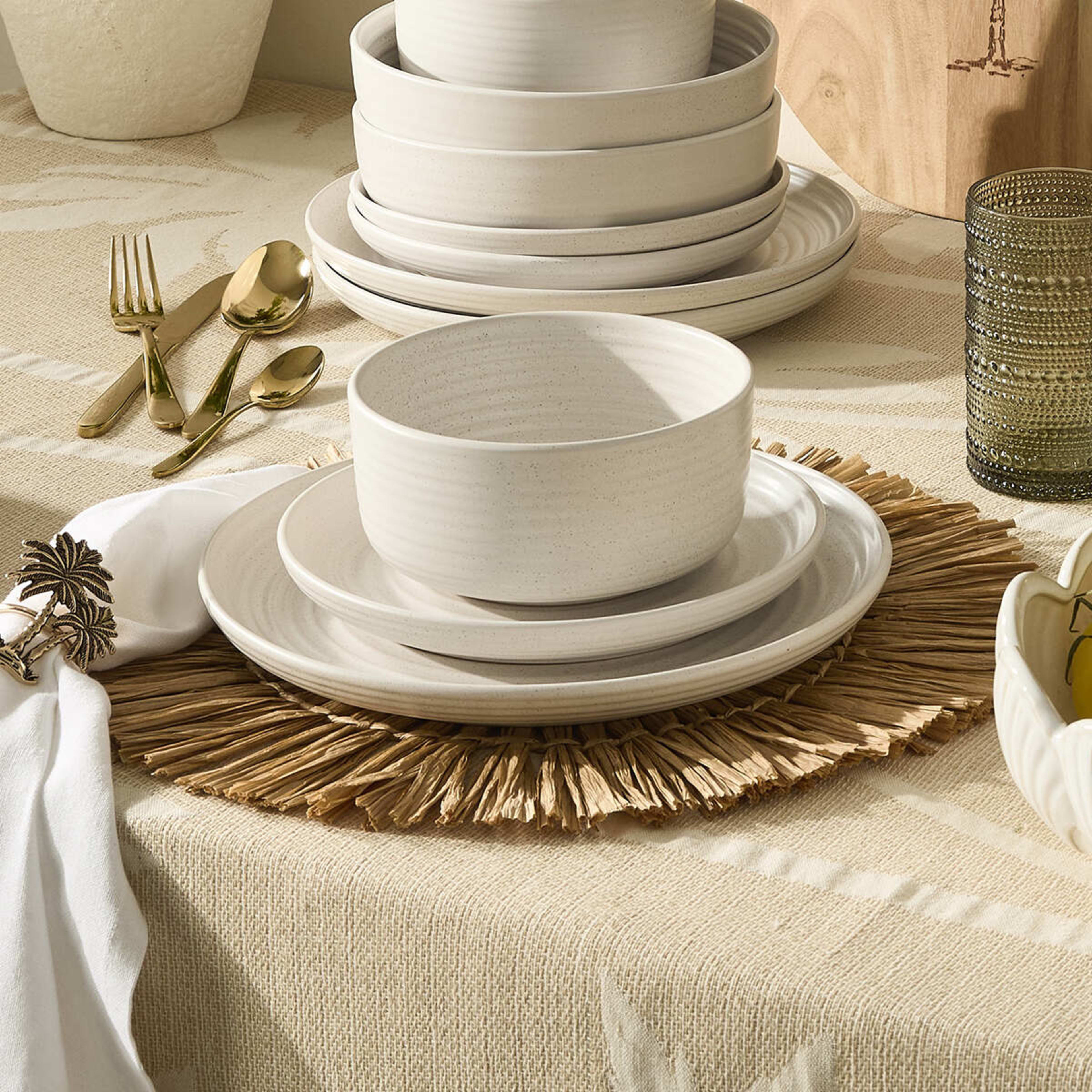 Natural Rattan Look Round Placemat Kmart