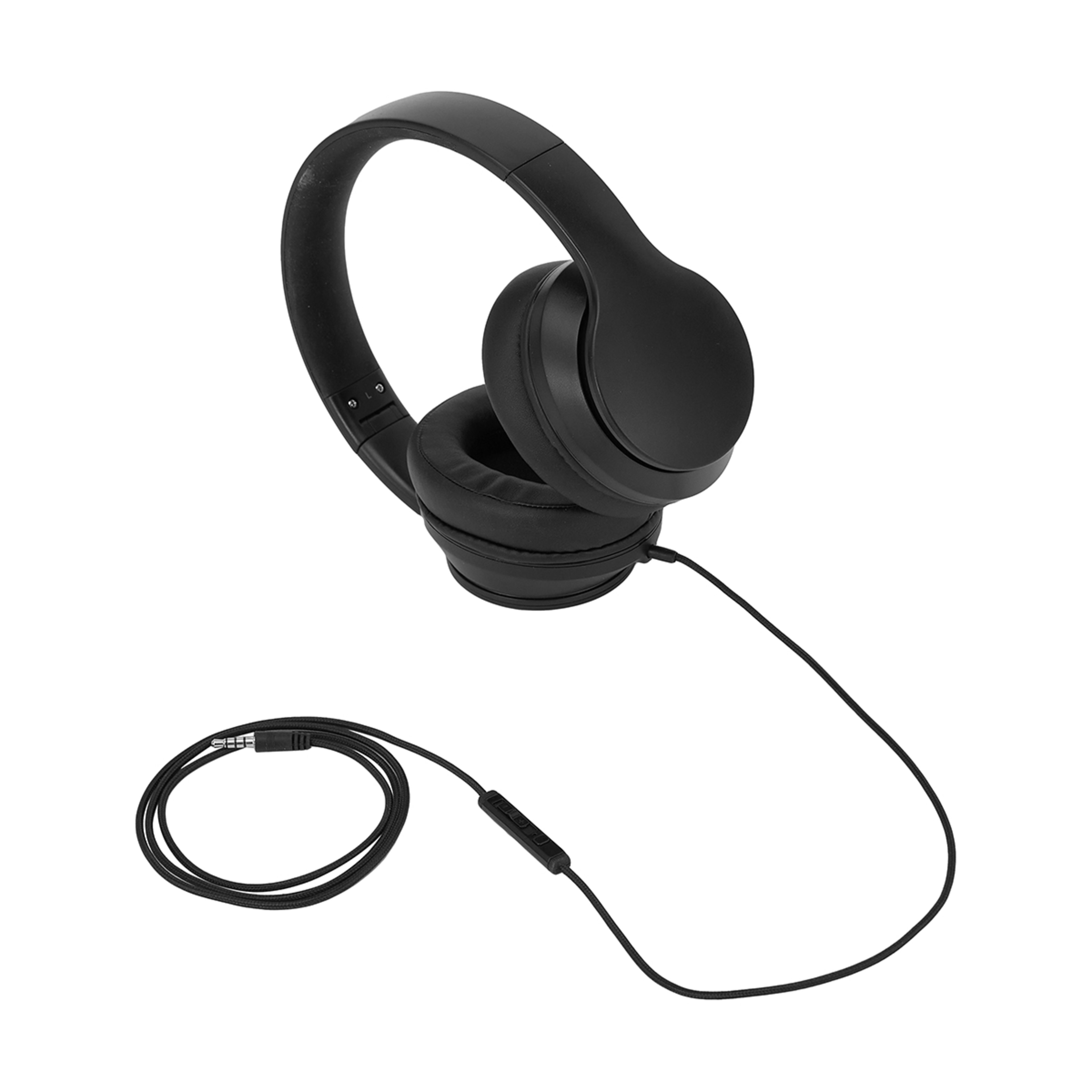OverEar Wired Headphones Black Kmart
