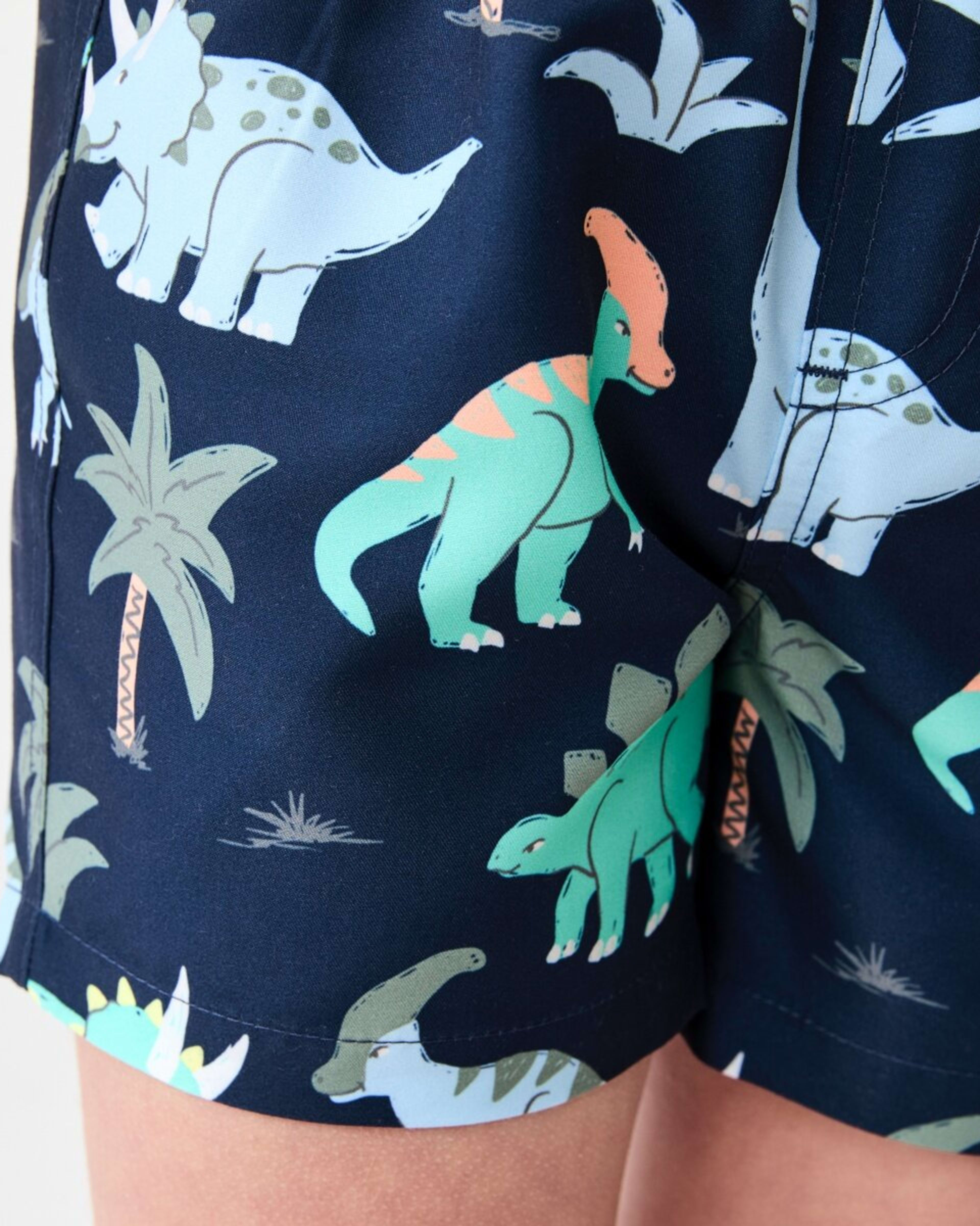 4 Printed Boardshorts DINO SCRIBBLE DRESS BLUE, 4 of 6
