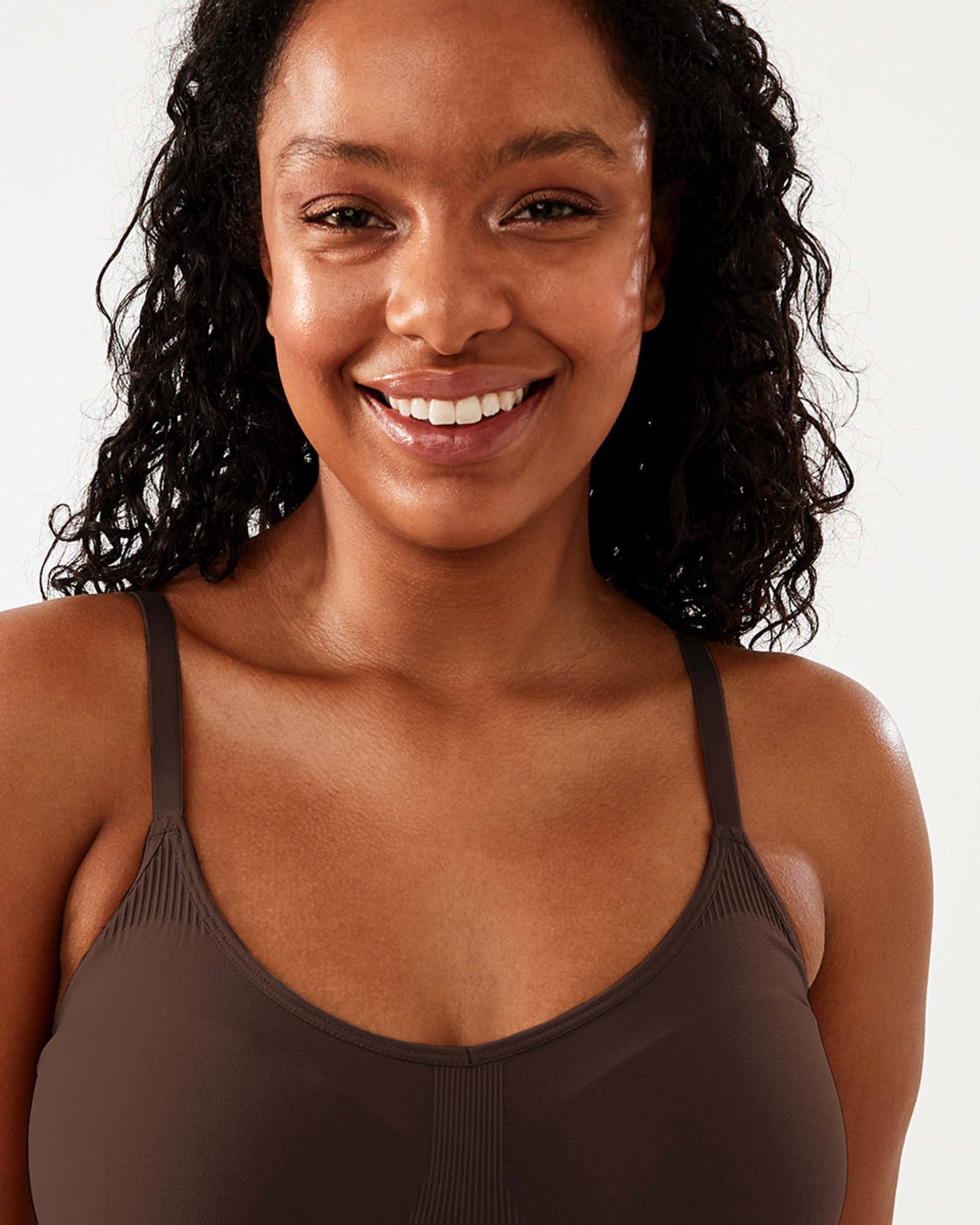 4 Seamfree Sculpting Crop Top Fudge Brwn, 4 of 6