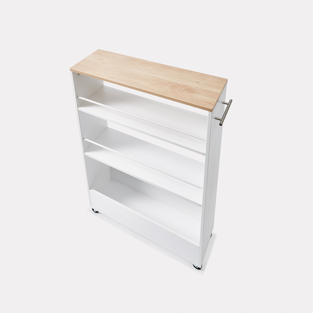 White Slimline Trolley Kmart